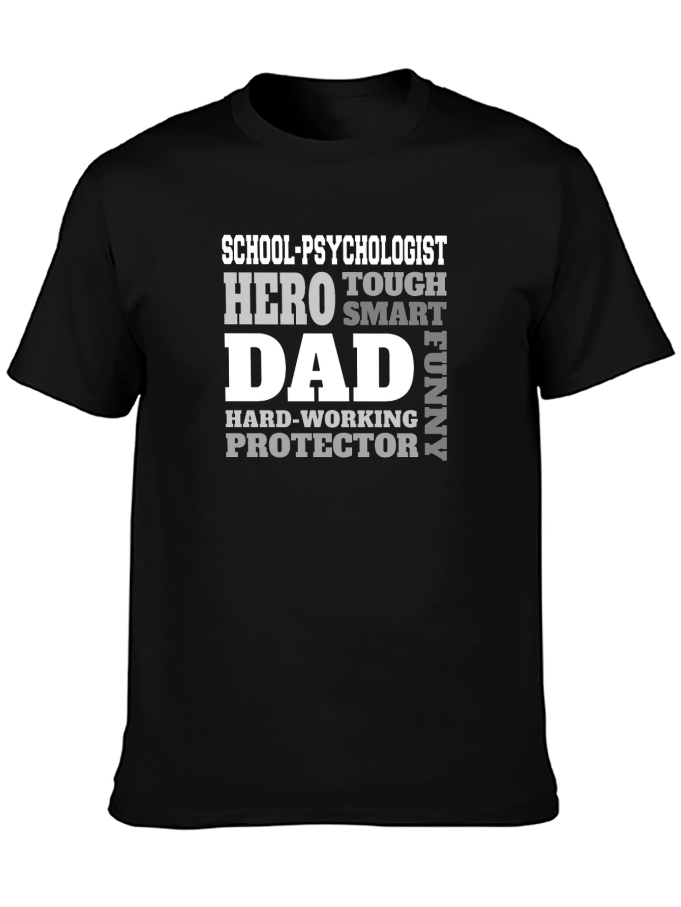 School Psychologist Dad Hero Funny T-Shirt