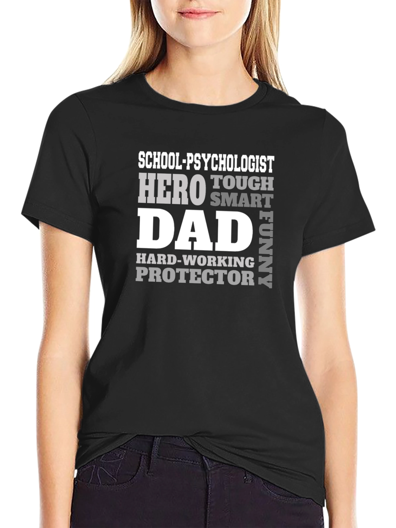 School Psychologist Dad Hero Funny T-Shirt