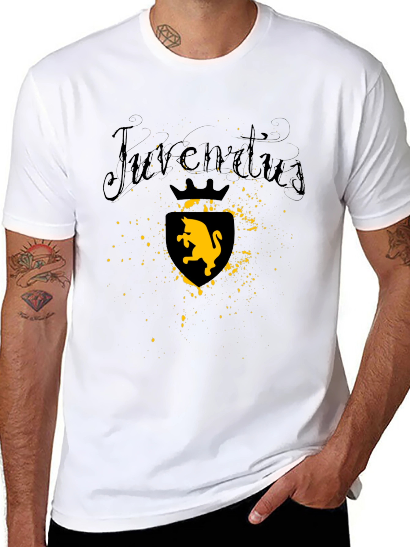 Juventus Bull Crest Black T-Shirt