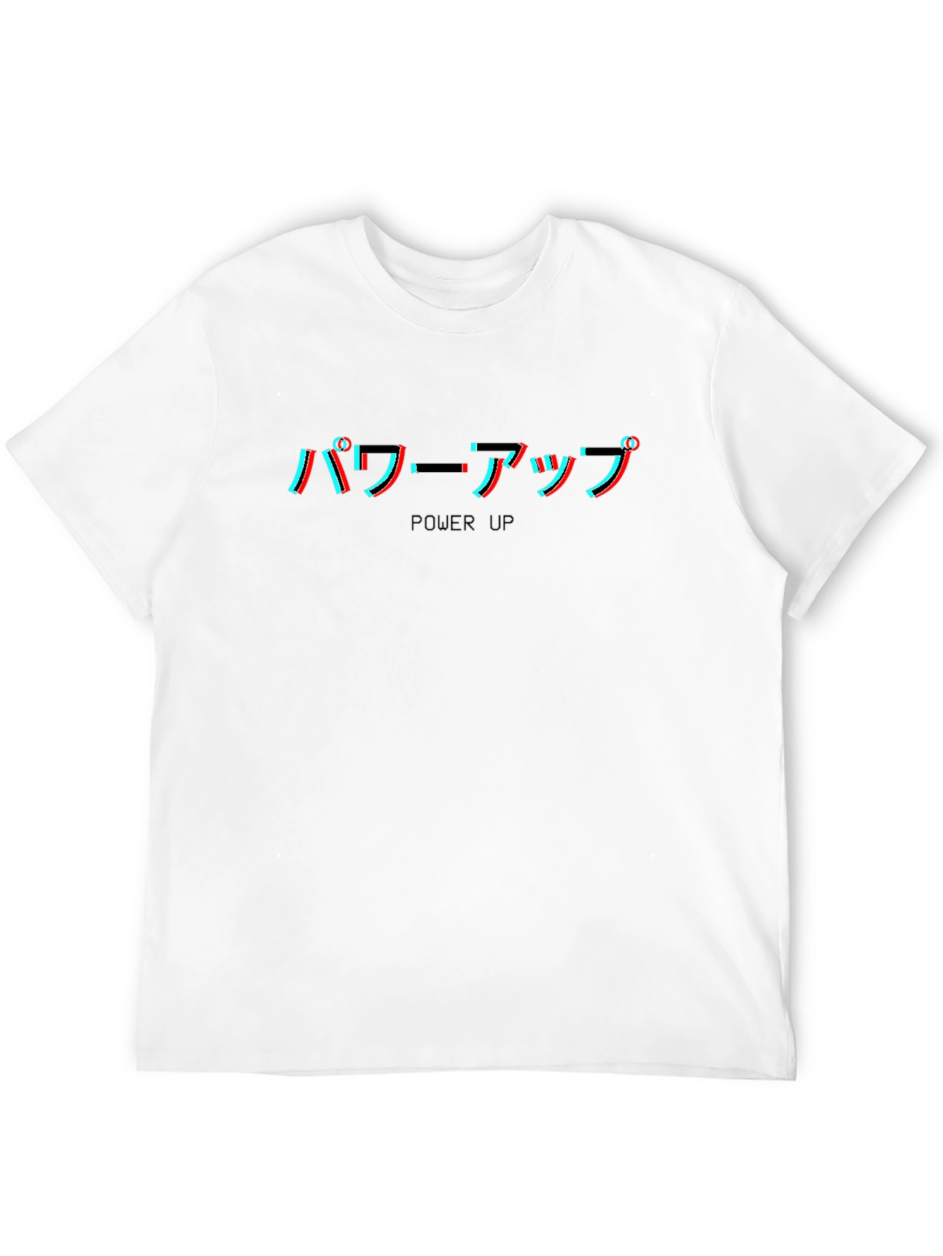 Power Up Anime Graphic Tee - Black