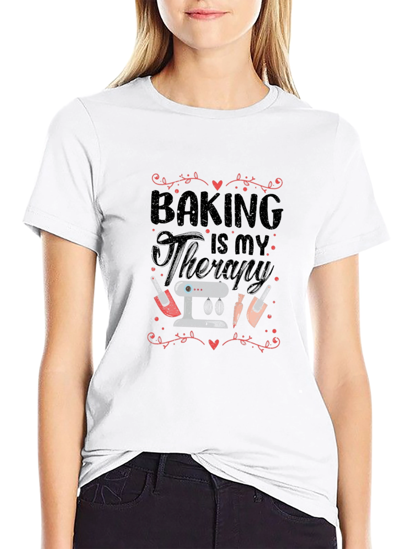 Baking Is My Therapy Graphic T-Shirt