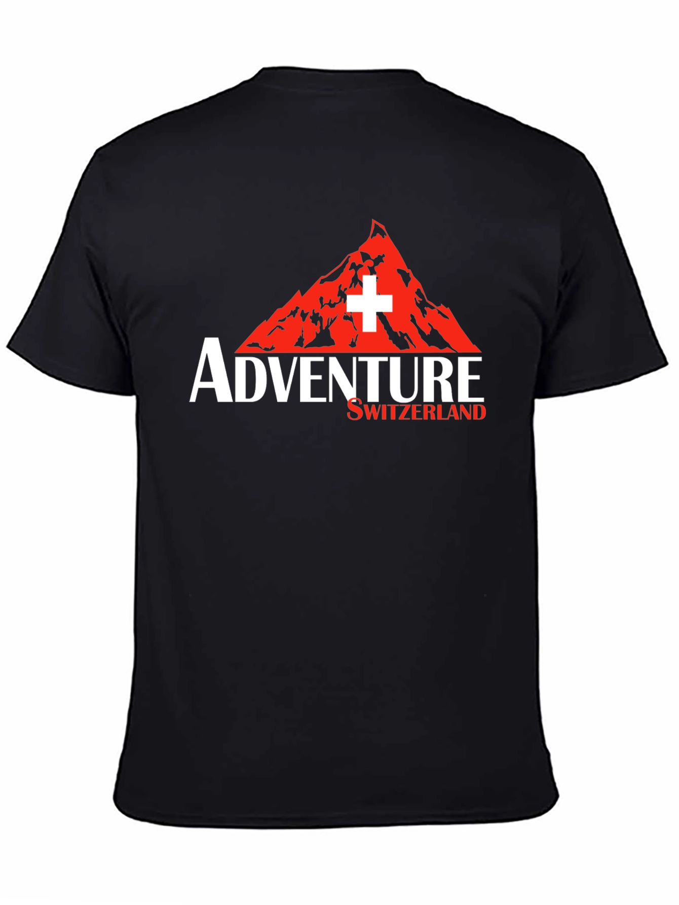Adventure Switzerland Graphic Tee - Black