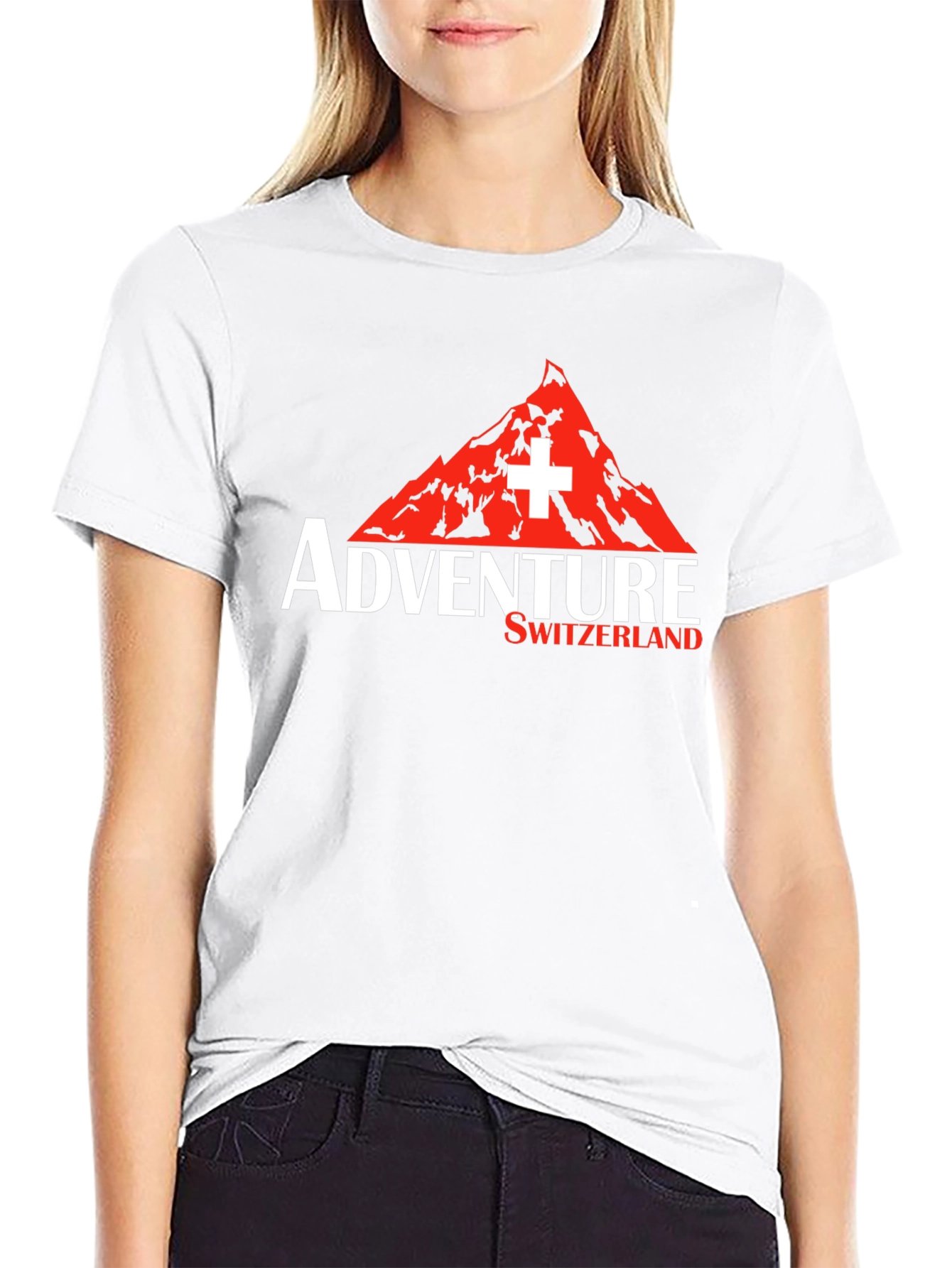 Adventure Switzerland Graphic Tee - Black
