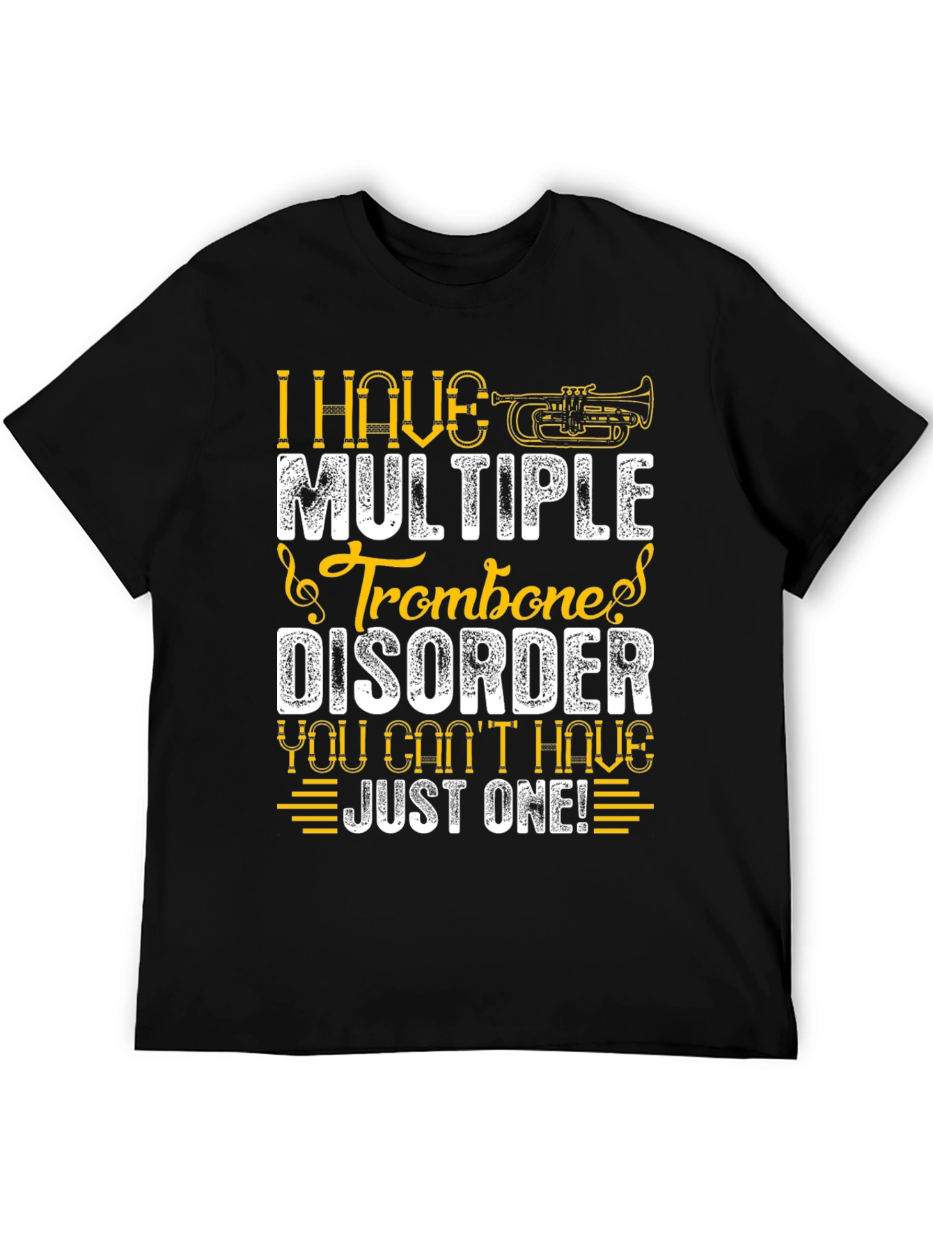 Multiple Trombone Disorder Funny Music T-Shirt