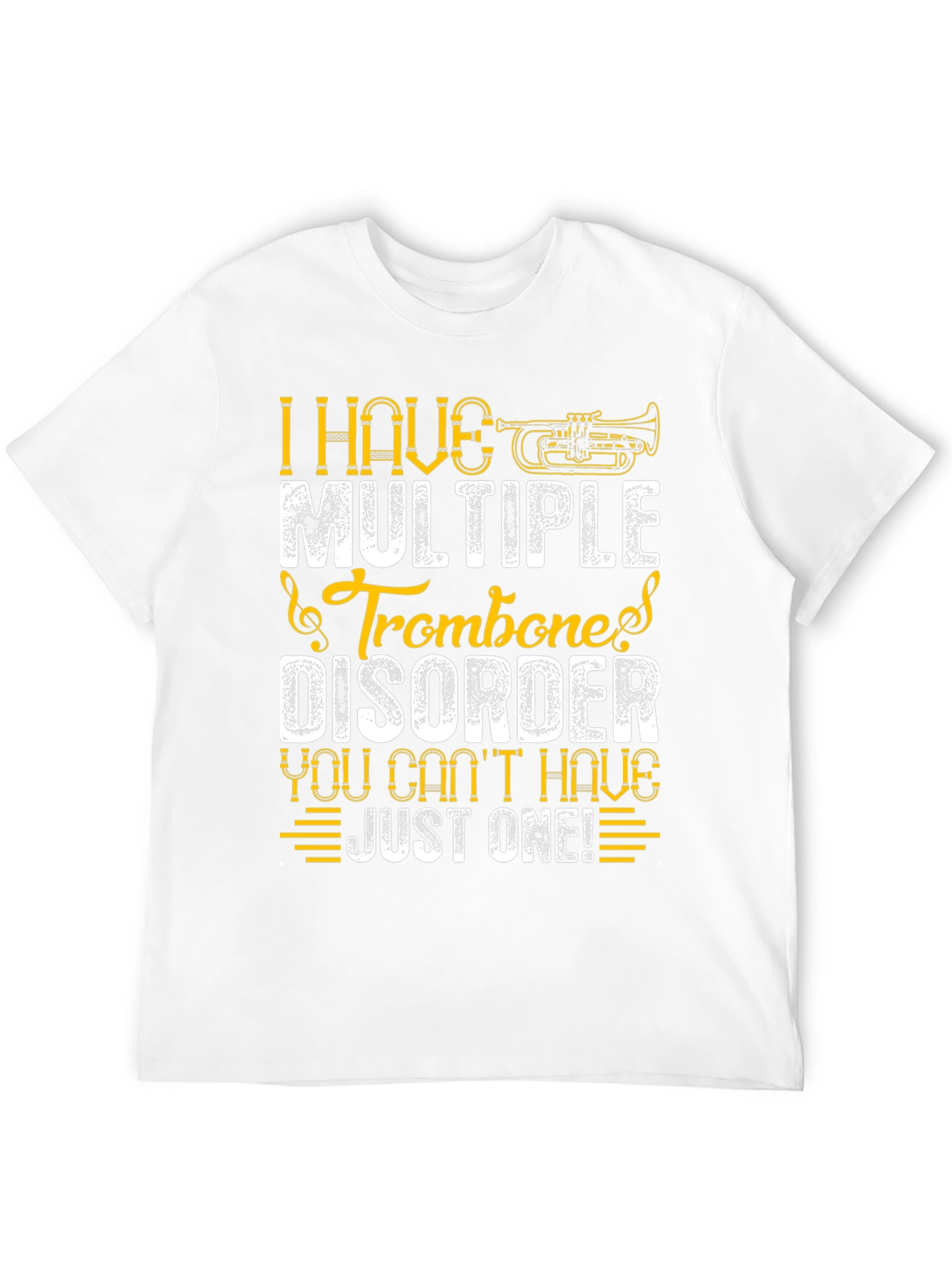 Multiple Trombone Disorder Funny Music T-Shirt