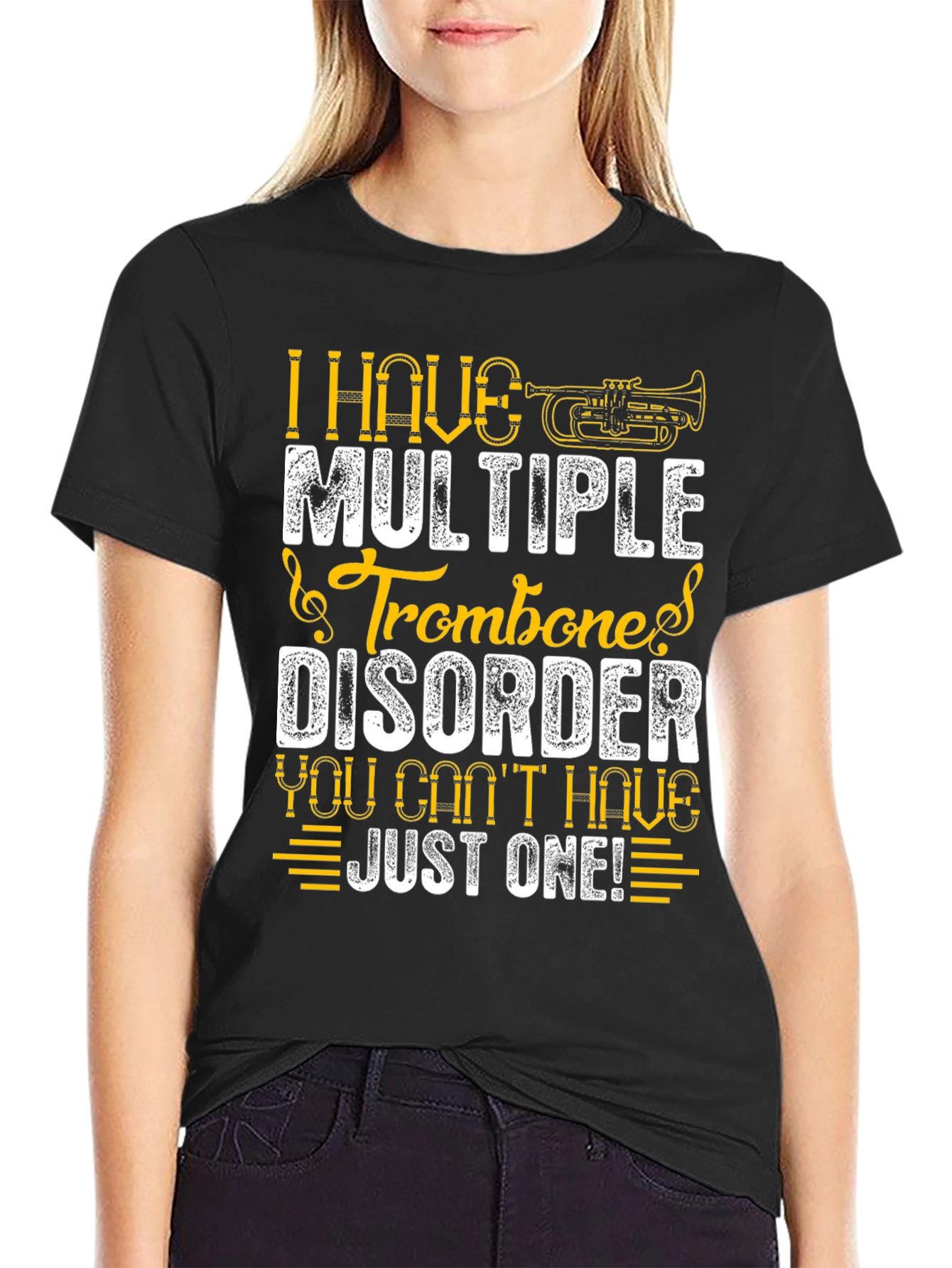 Multiple Trombone Disorder Funny Music T-Shirt
