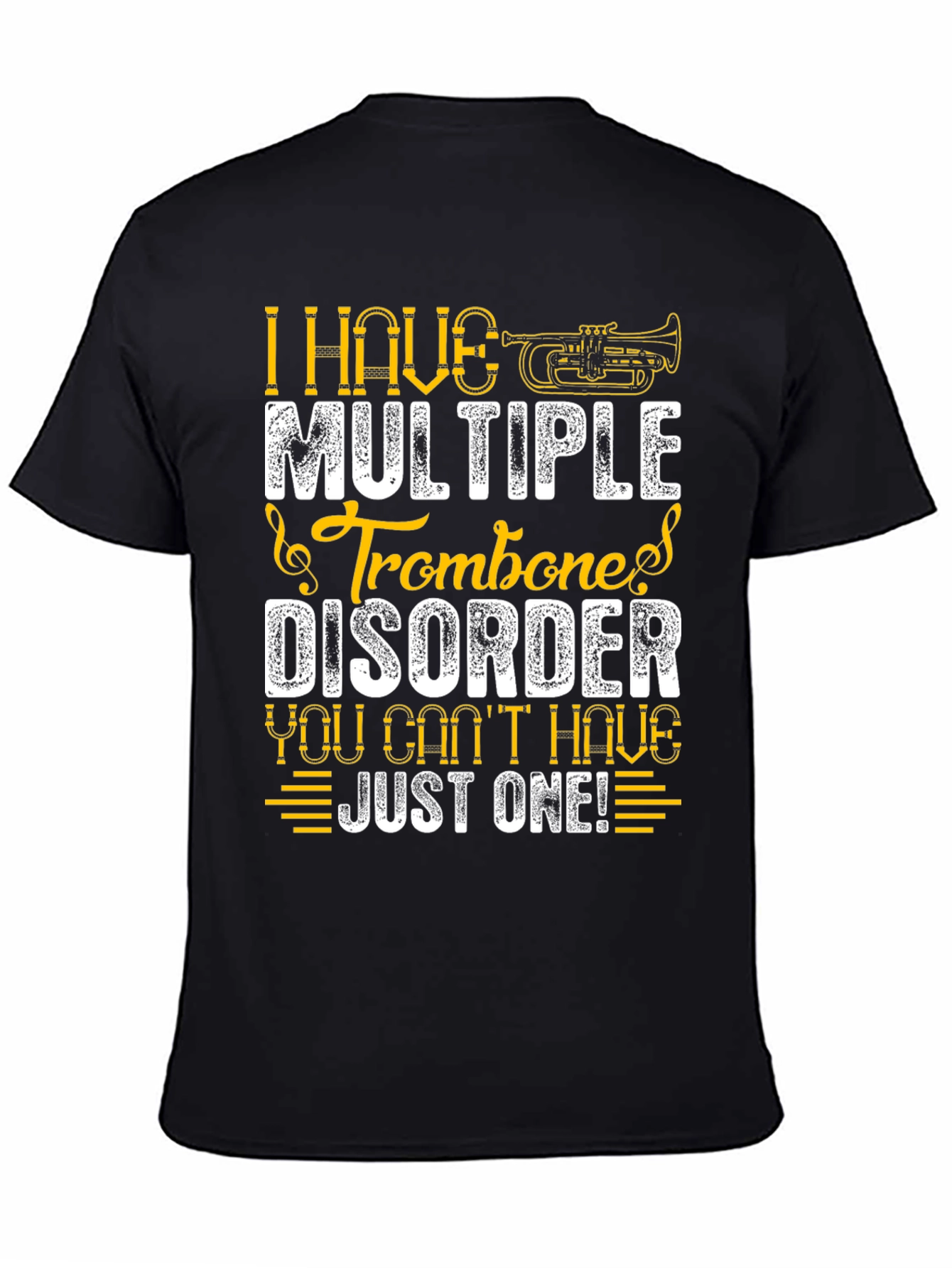 Multiple Trombone Disorder Funny Music T-Shirt