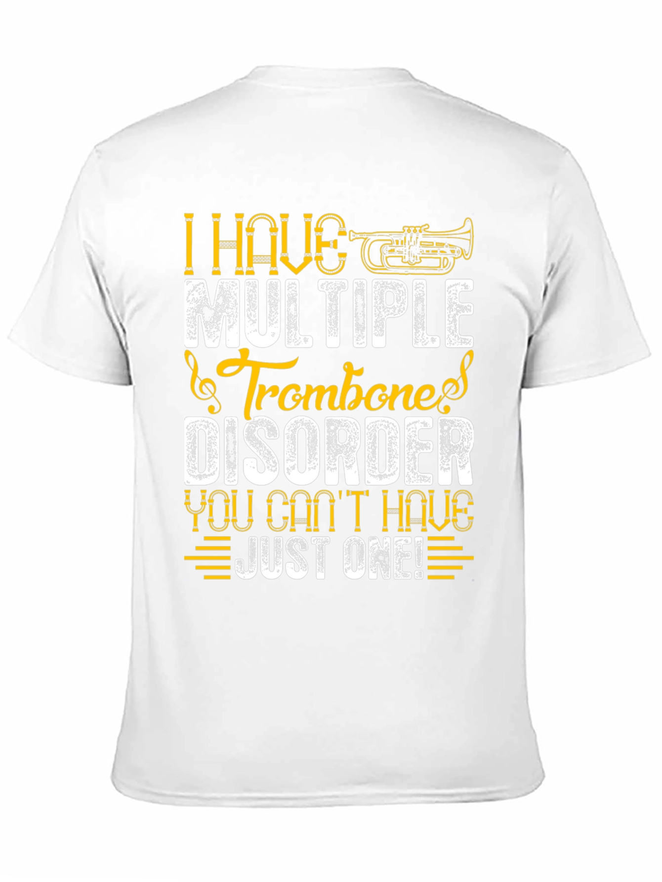 Multiple Trombone Disorder Funny Music T-Shirt