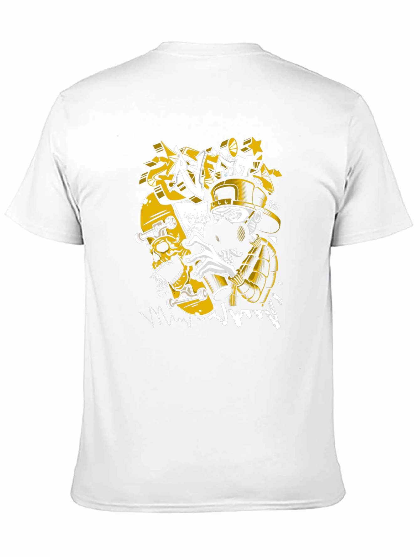 Skull Graffiti T-Shirt - Urban Style