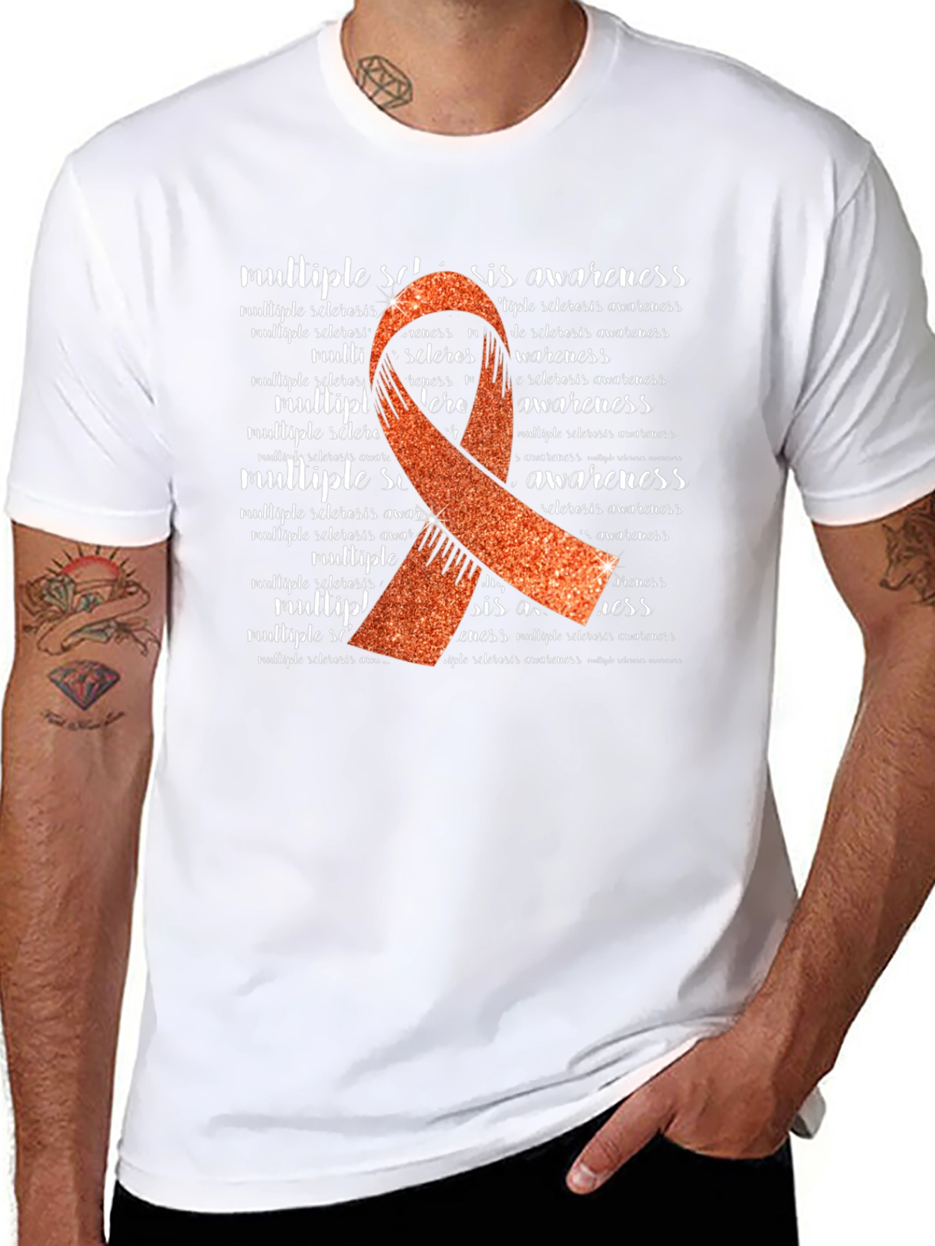 Multiple Sclerosis Awareness Ribbon T-Shirt