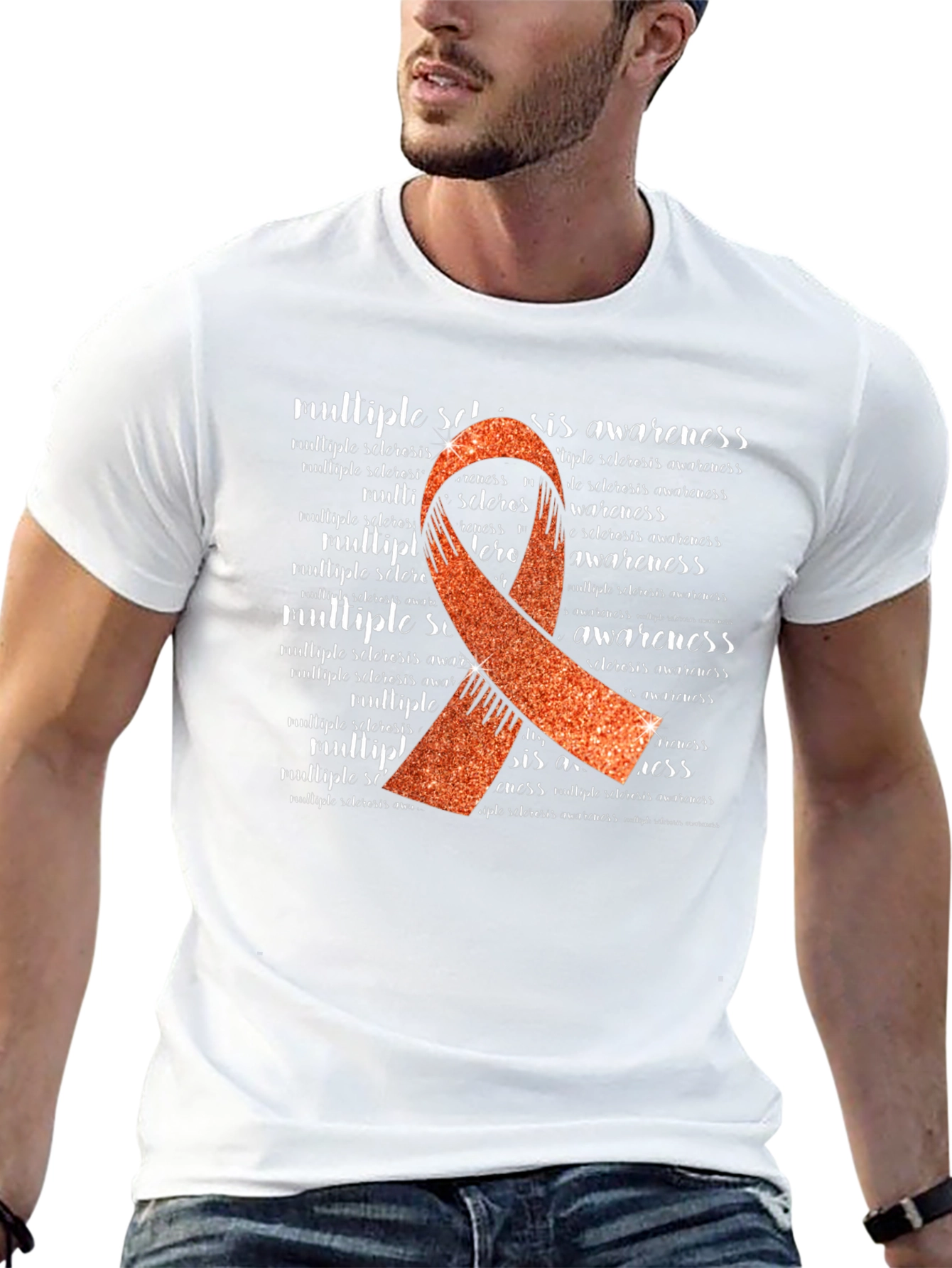 Multiple Sclerosis Awareness Ribbon T-Shirt