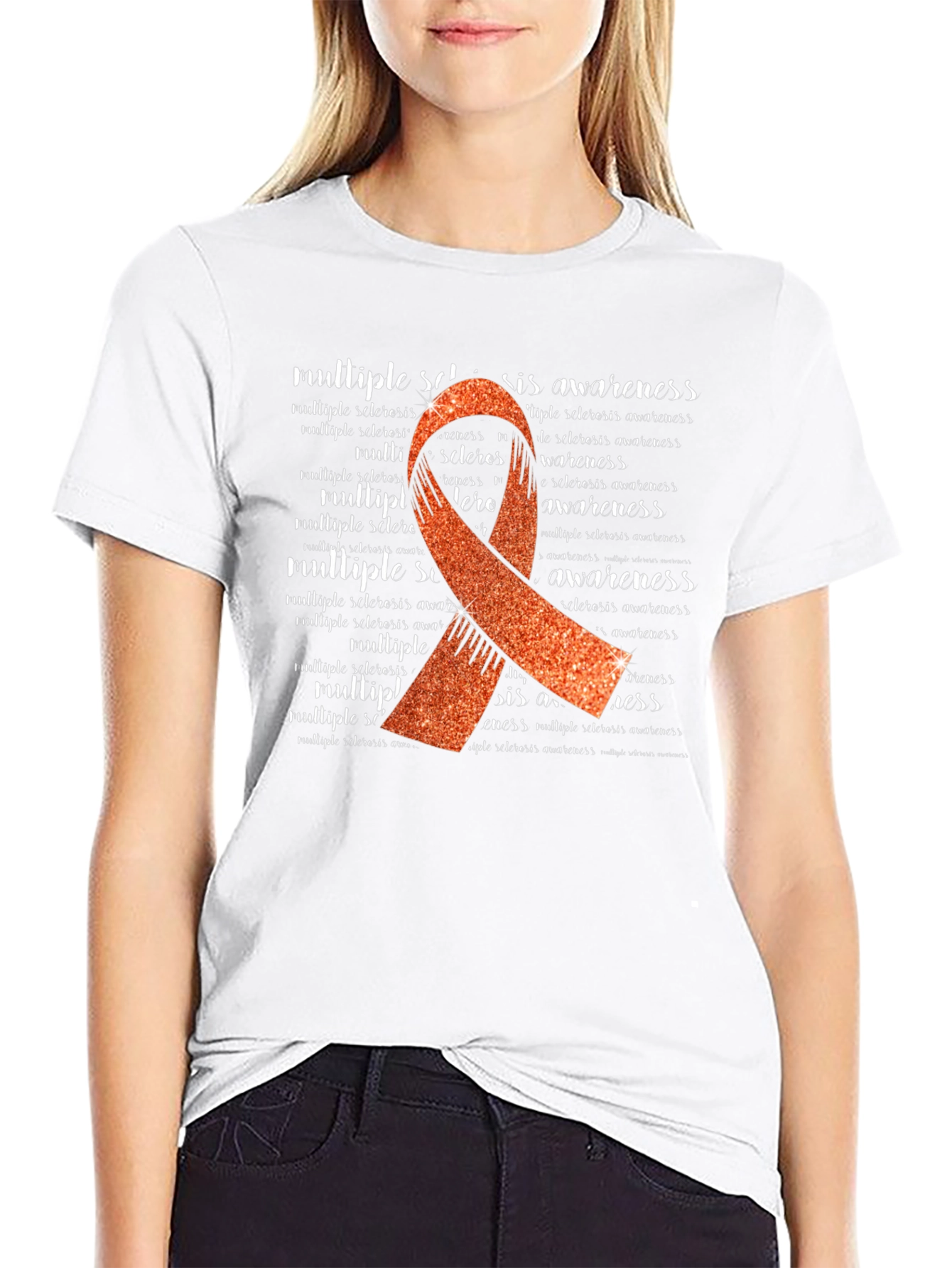 Multiple Sclerosis Awareness Ribbon T-Shirt