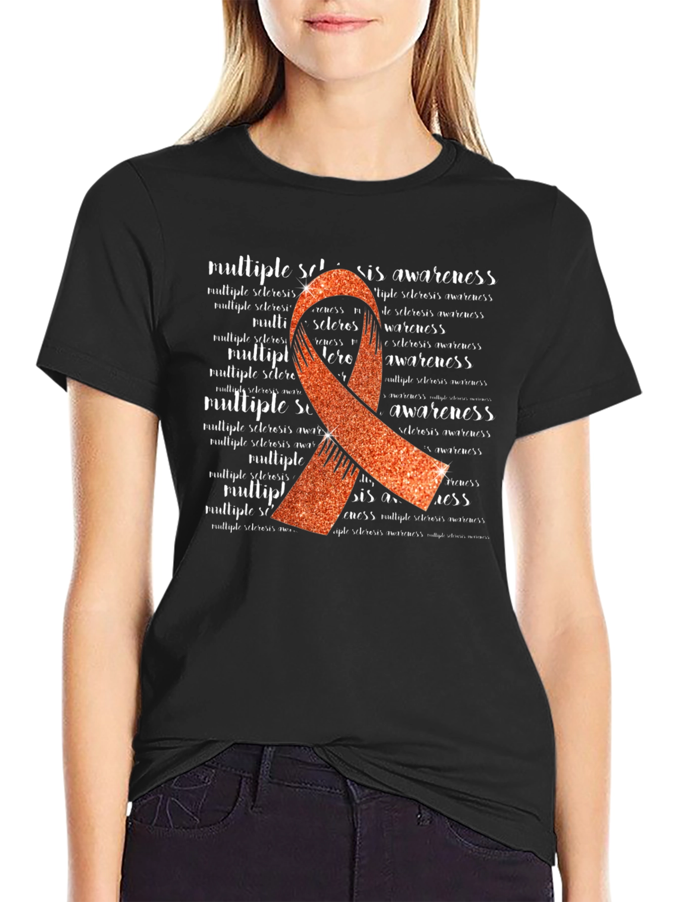 Multiple Sclerosis Awareness Ribbon T-Shirt