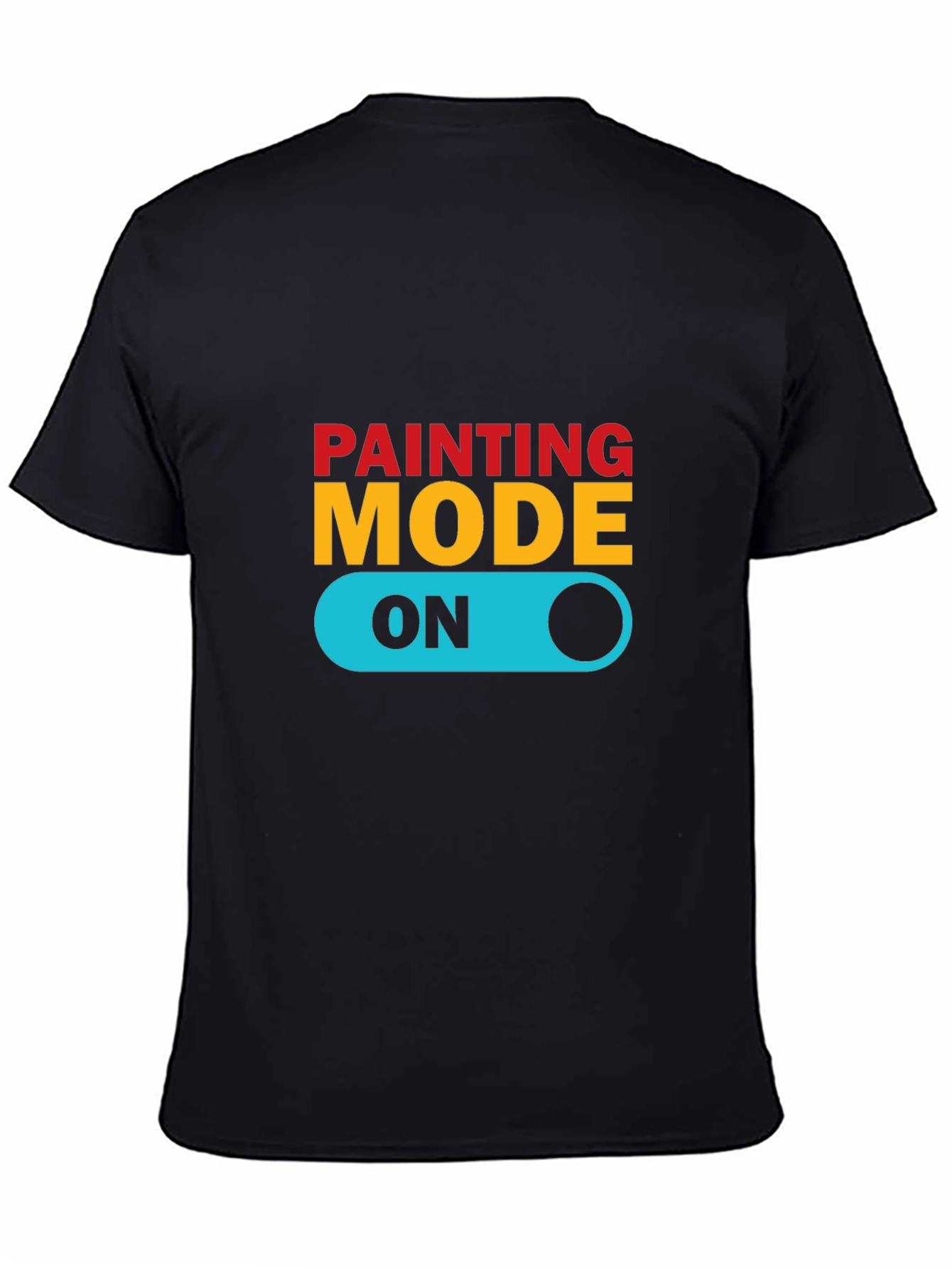 Painting Mode On Graphic Tee - Stylish Artist T-Shirt