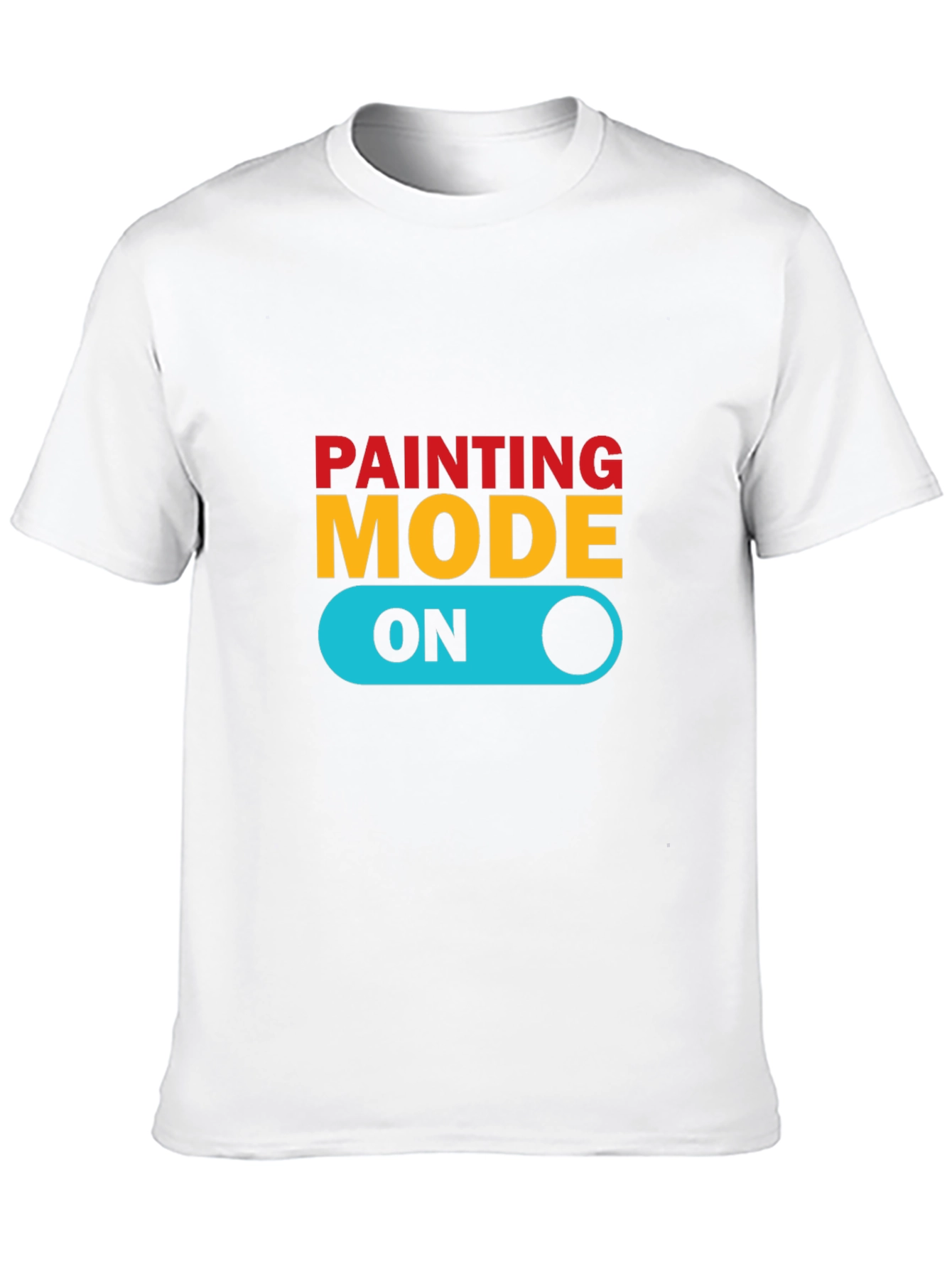 Painting Mode On Graphic Tee - Stylish Artist T-Shirt