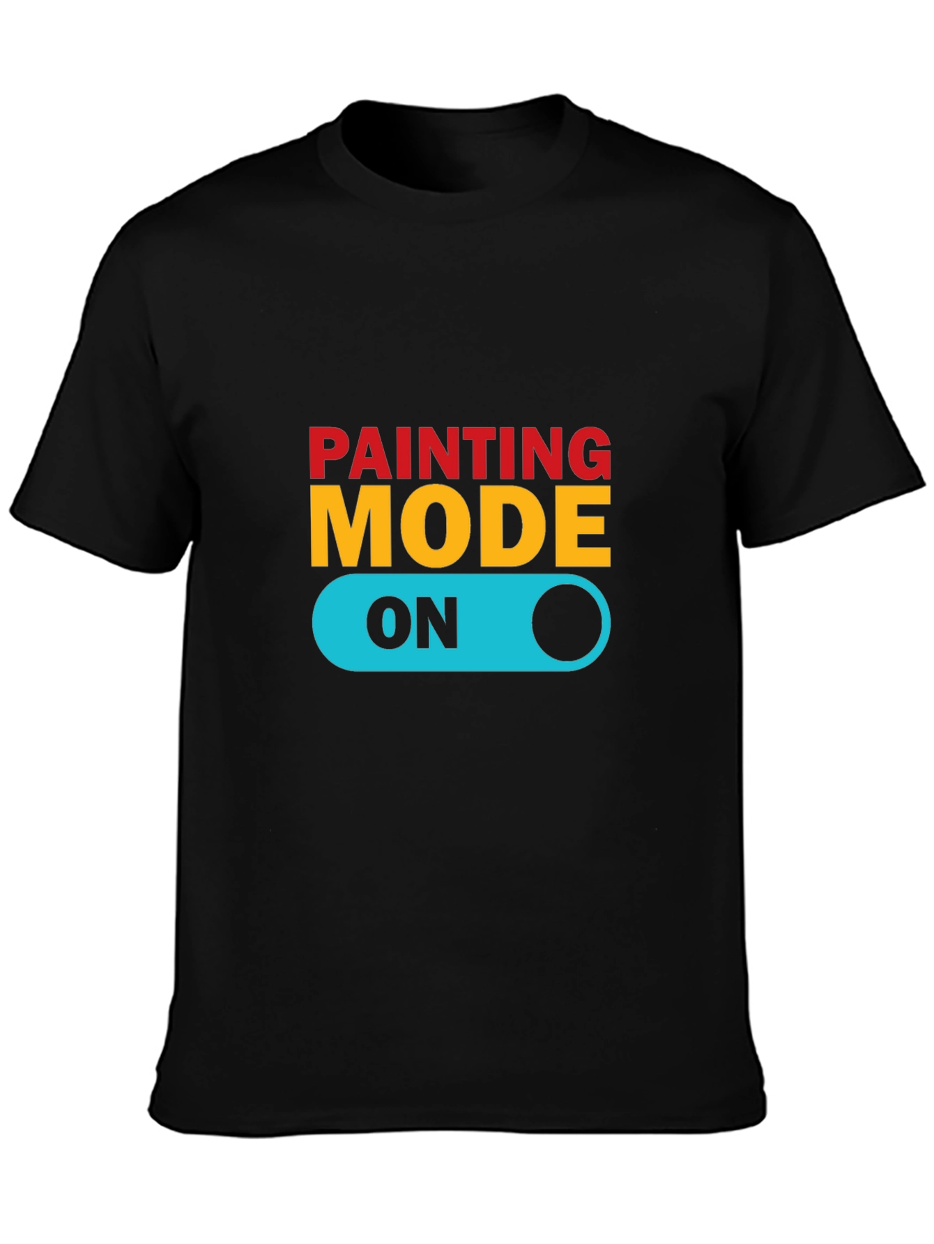 Painting Mode On Graphic Tee - Stylish Artist T-Shirt