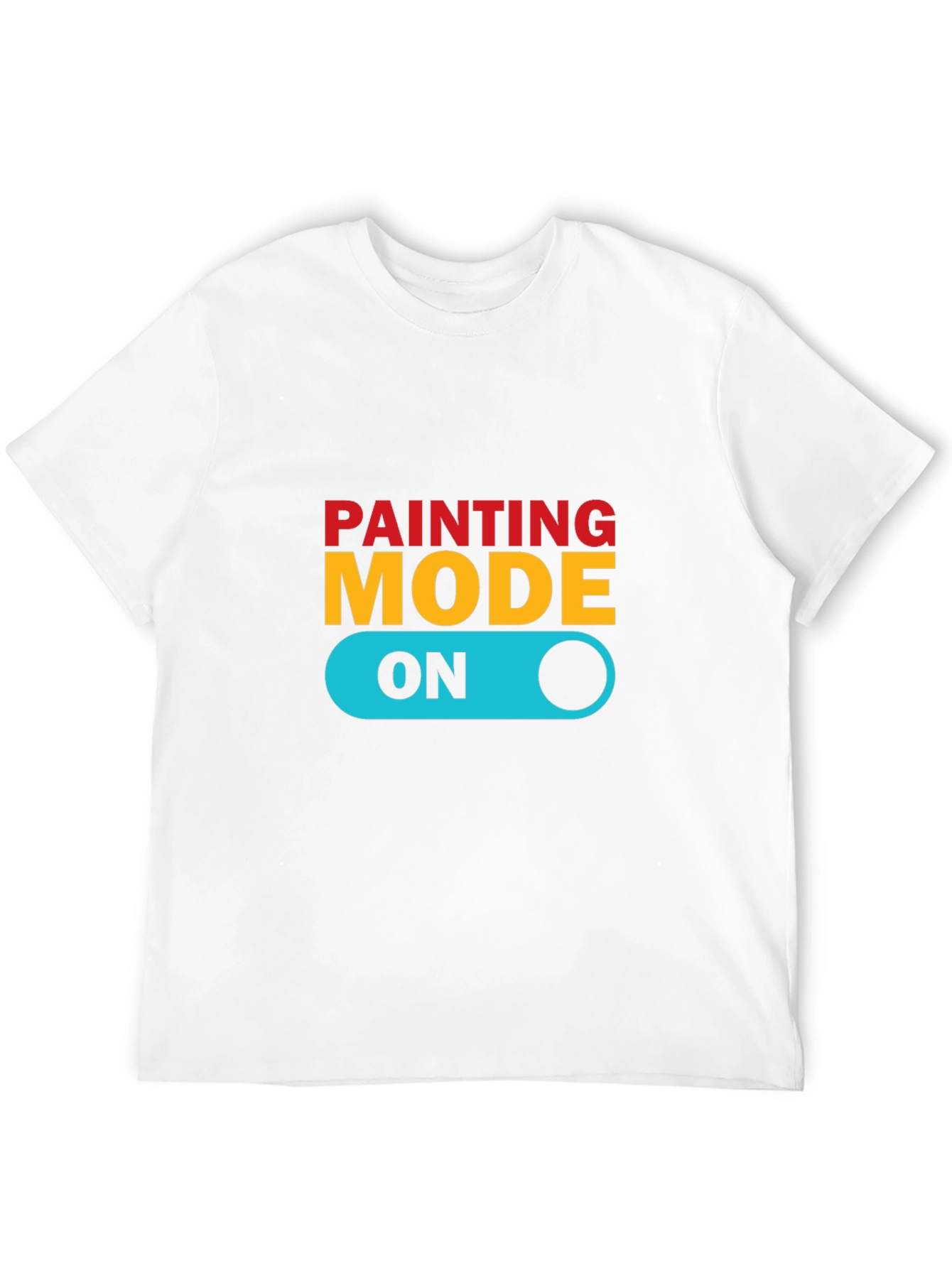 Painting Mode On Graphic Tee - Stylish Artist T-Shirt