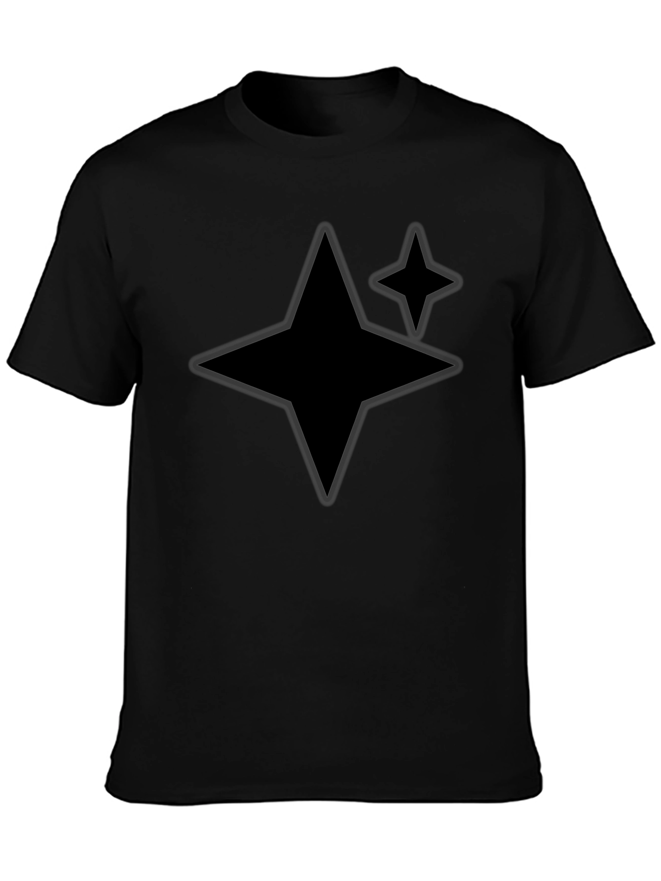 Starry Black Tee - Modern Casual Style
