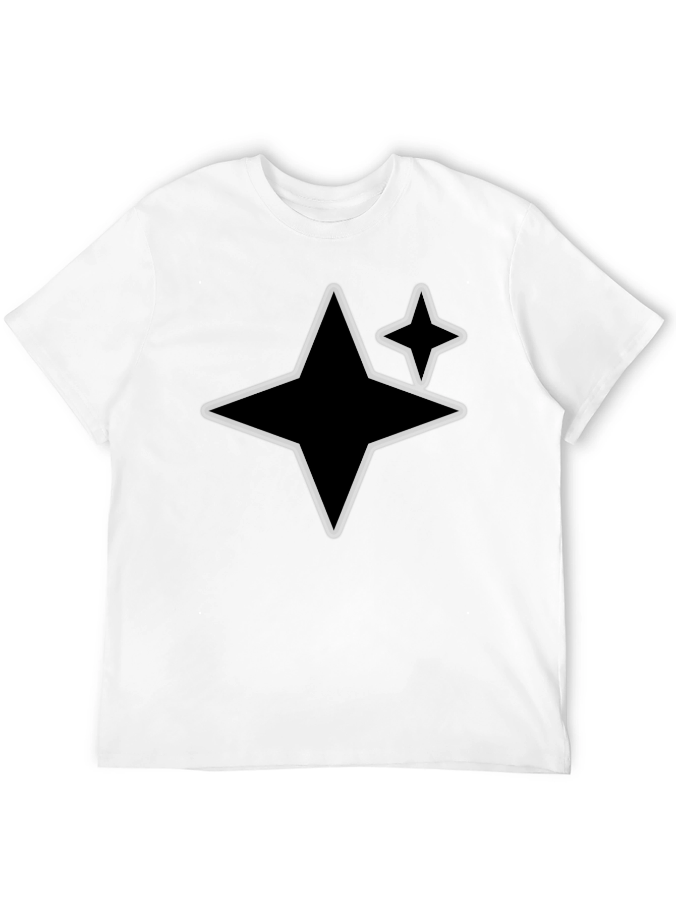 Starry Black Tee - Modern Casual Style