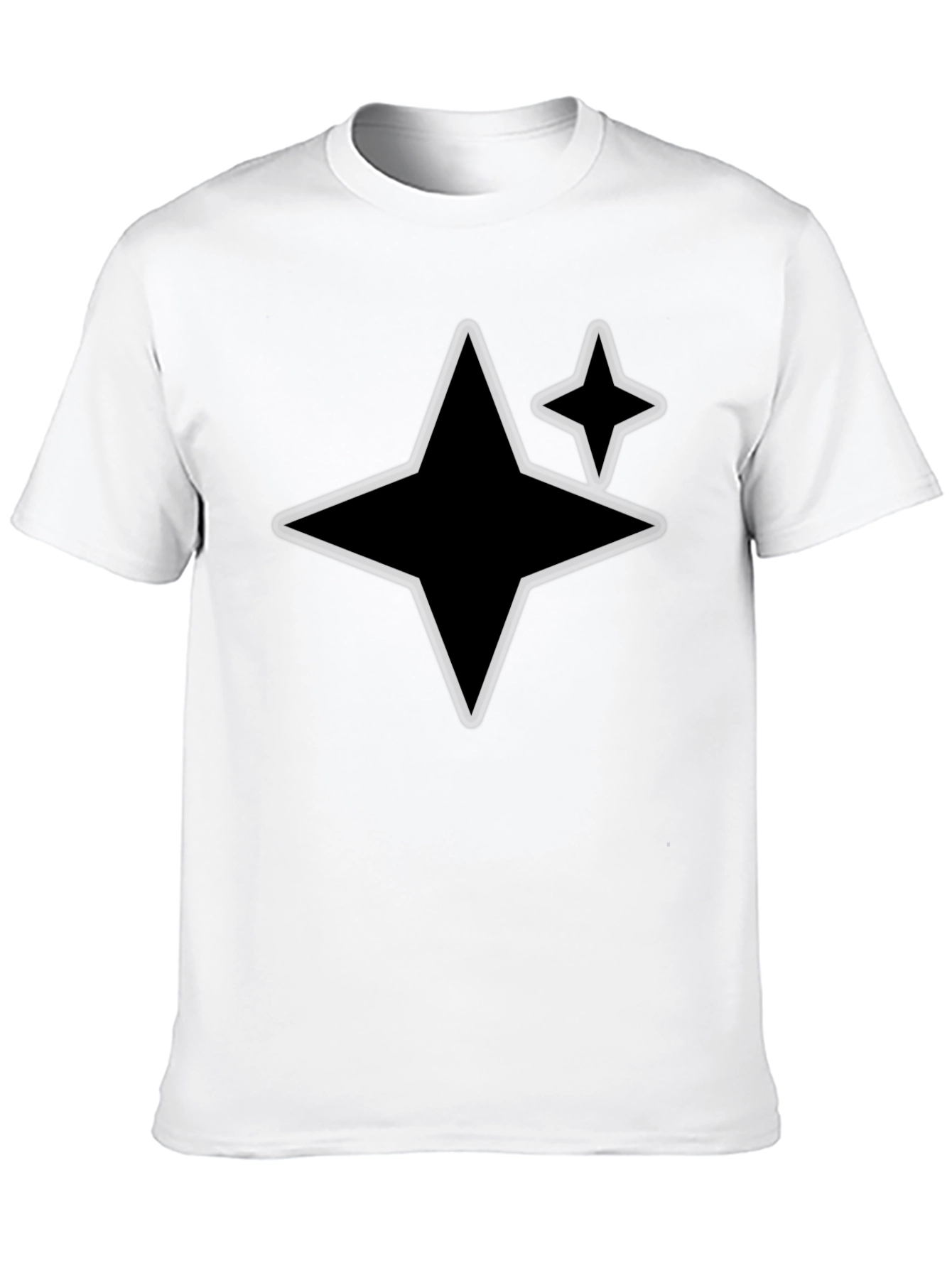 Starry Black Tee - Modern Casual Style