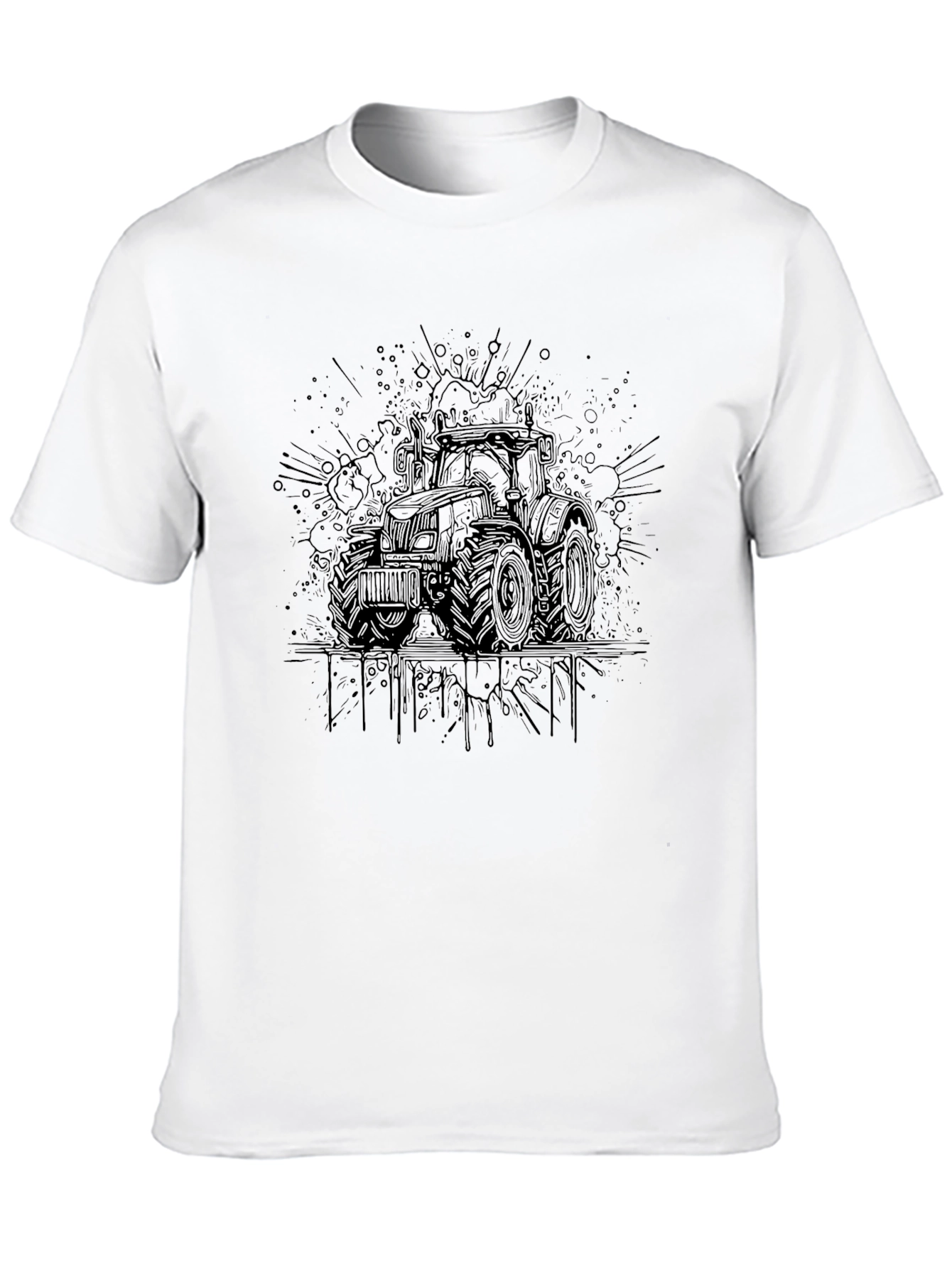 Tractor Graphic Tee - Modern Farm Style