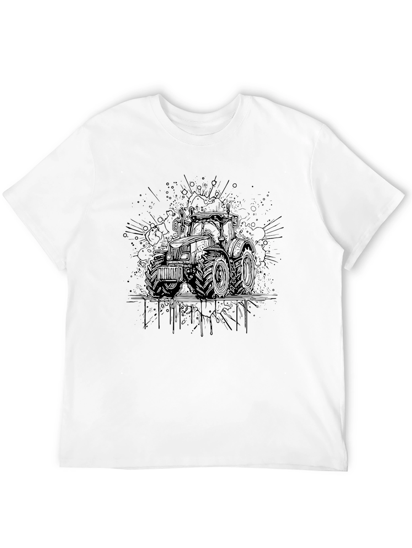 Tractor Graphic Tee - Modern Farm Style
