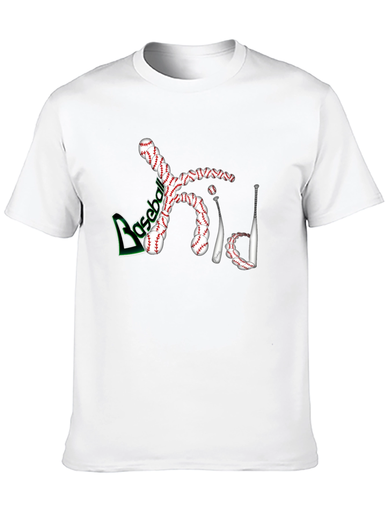 Baseball Kid Black T-Shirt