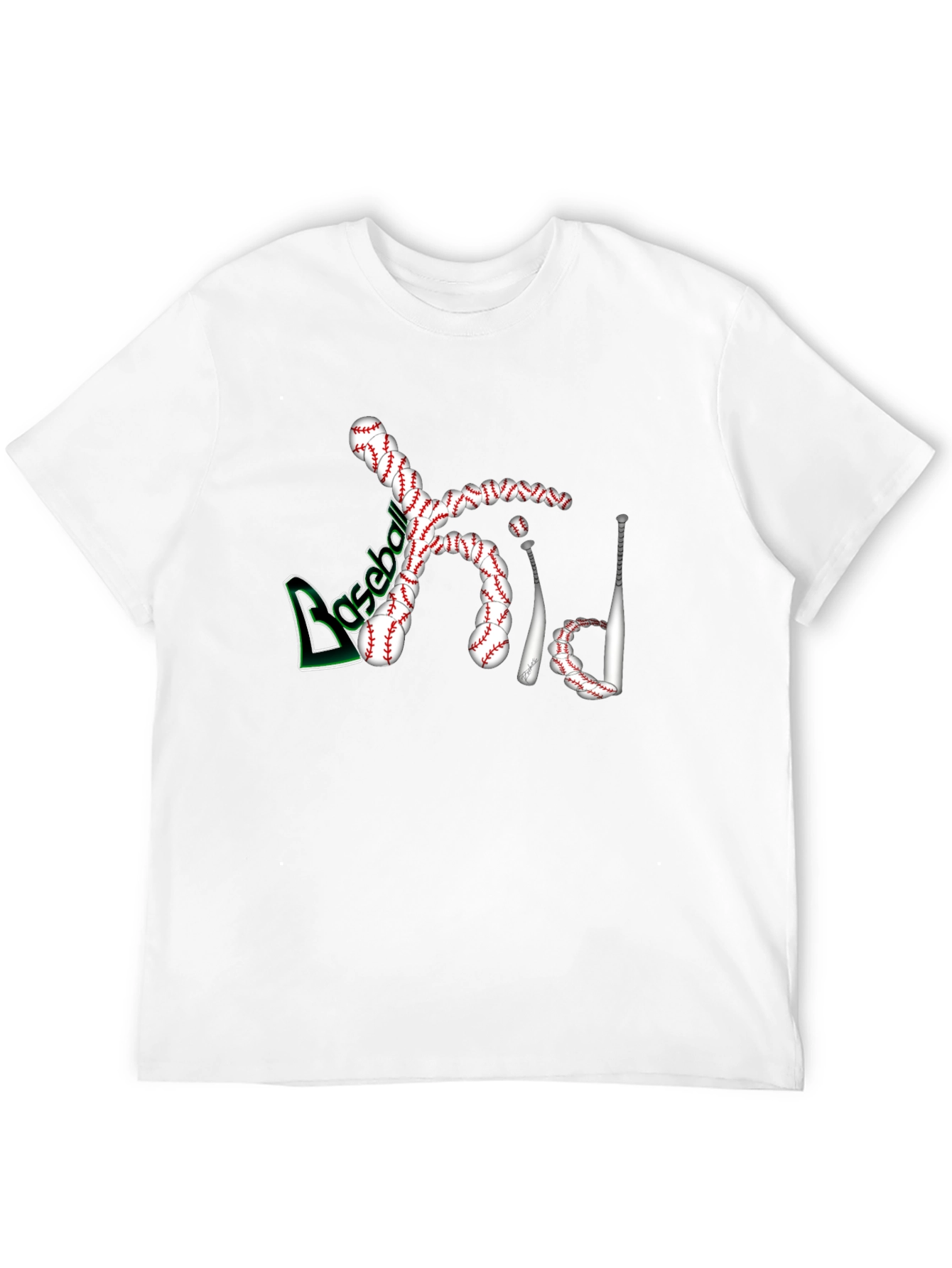 Baseball Kid Black T-Shirt