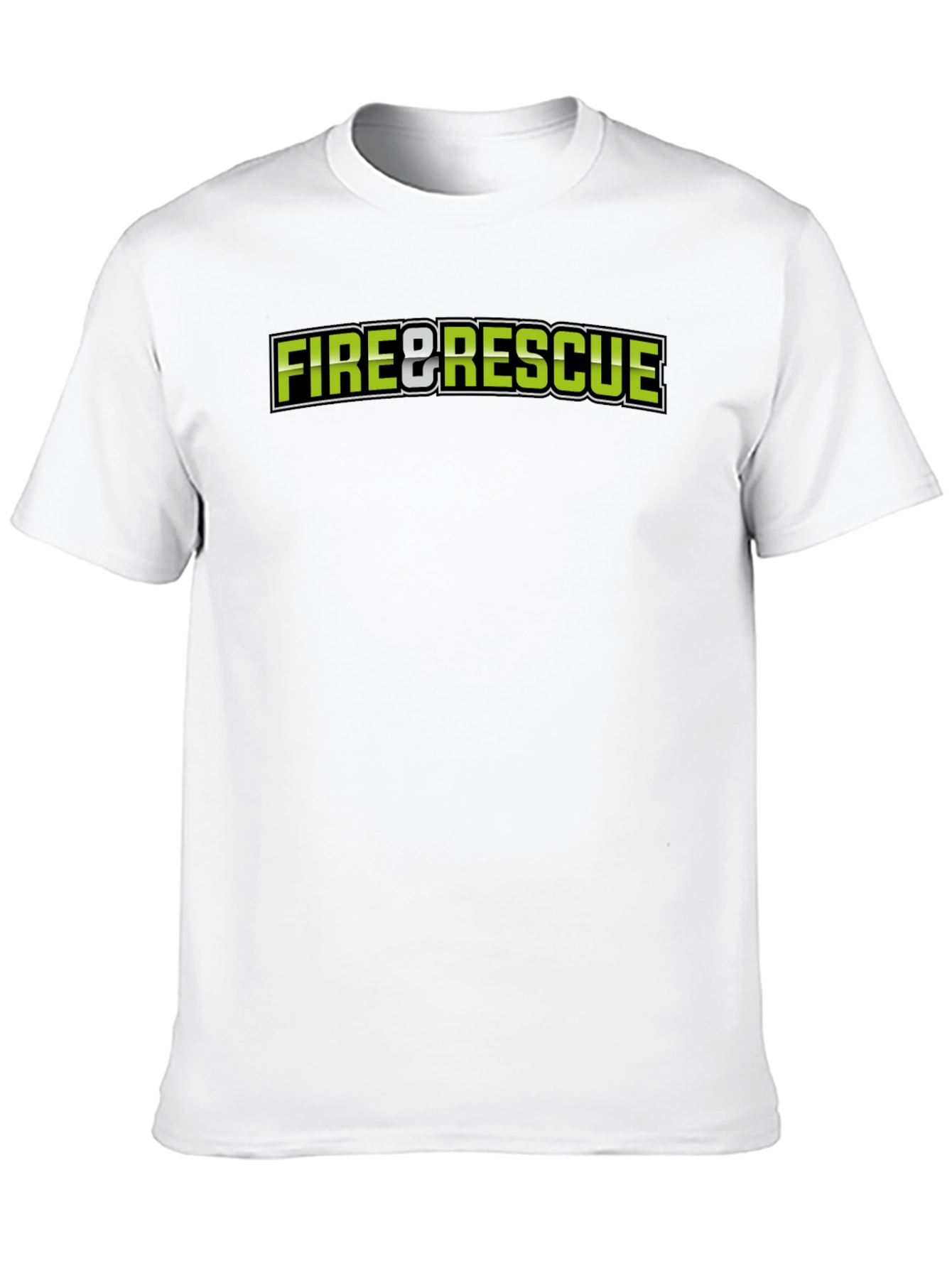 Fire & Rescue Black Graphic T-Shirt