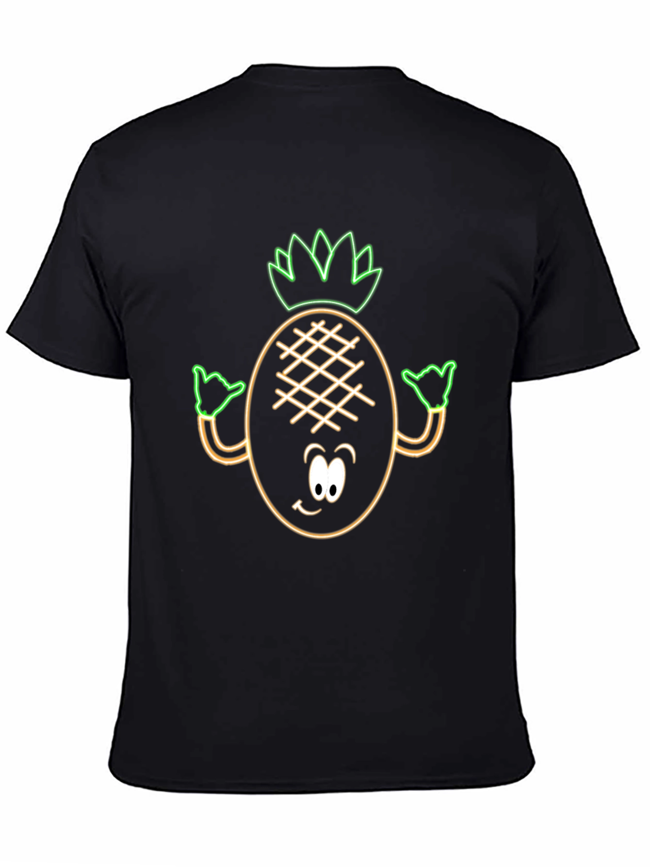 Neon Pineapple Graphic Tee - Aloha Vibes