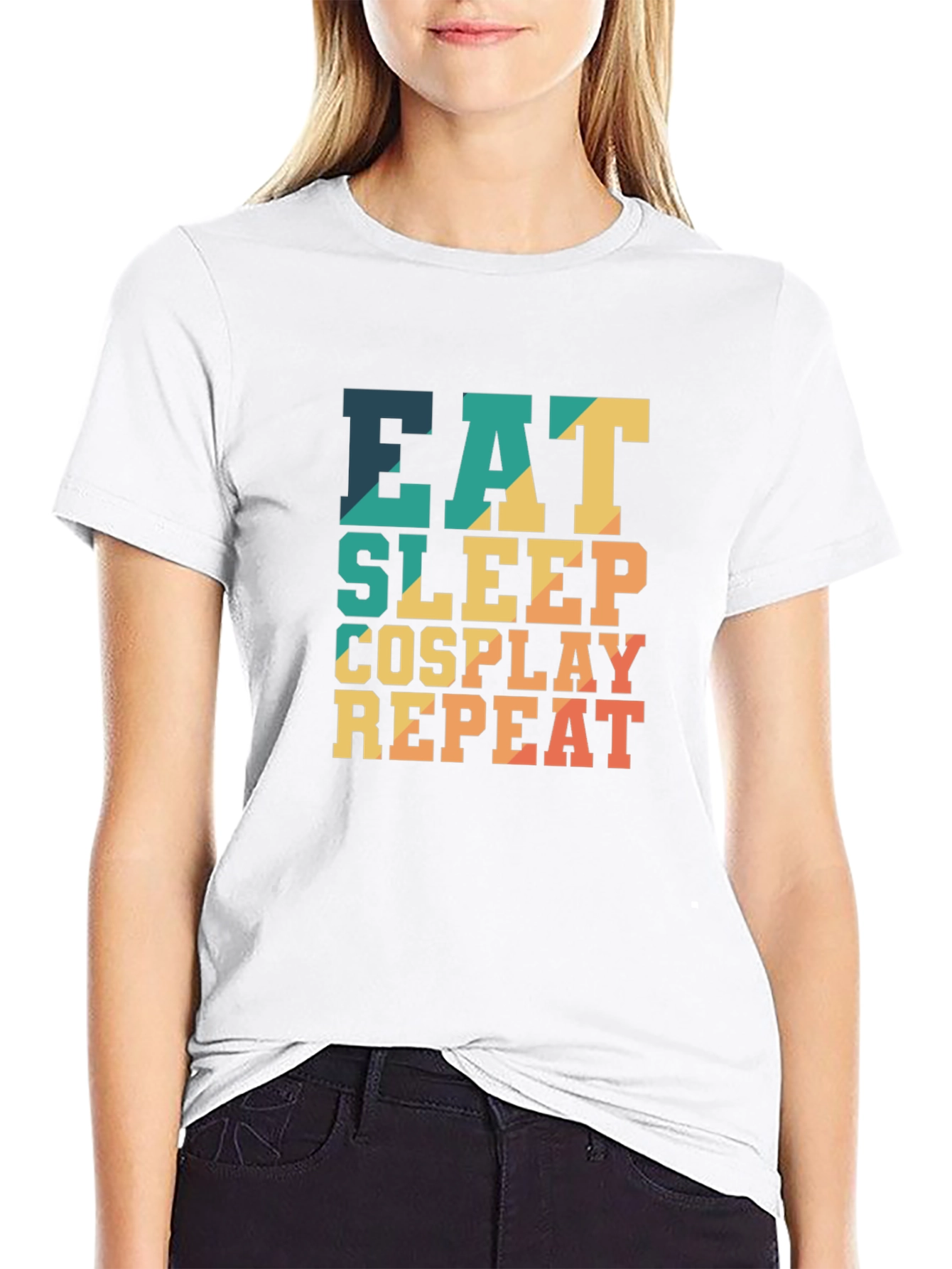 Eat Sleep Cosplay Repeat Retro T-Shirt