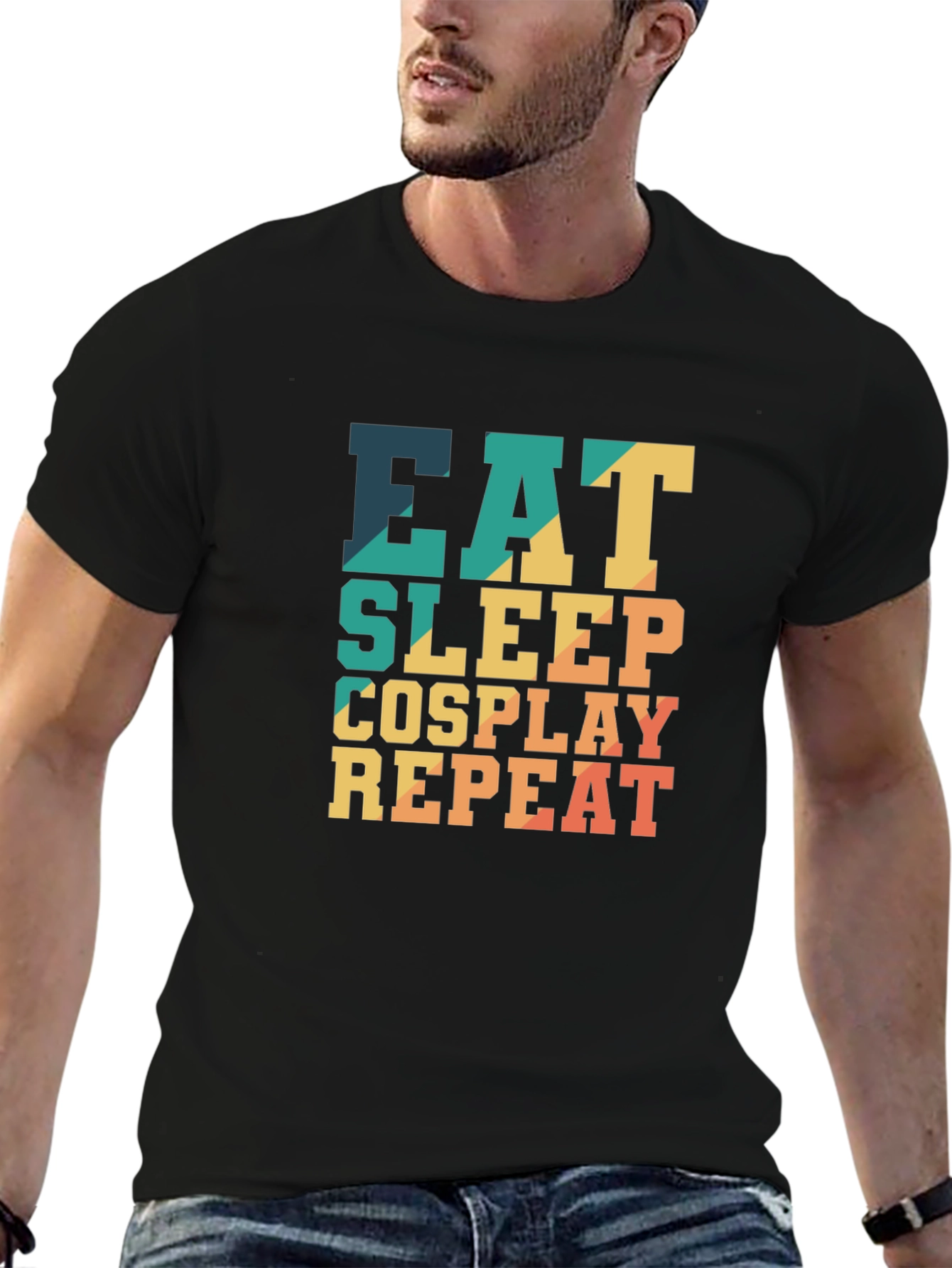 Eat Sleep Cosplay Repeat Retro T-Shirt