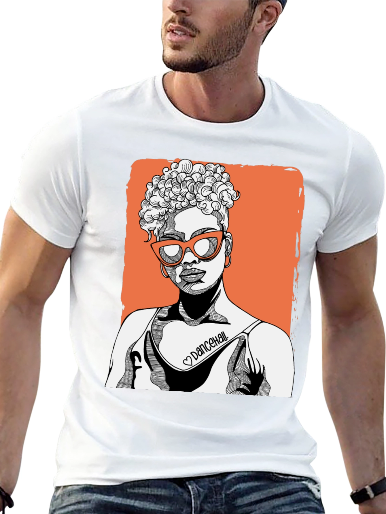 Trendy Woman Graphic Tee - Black