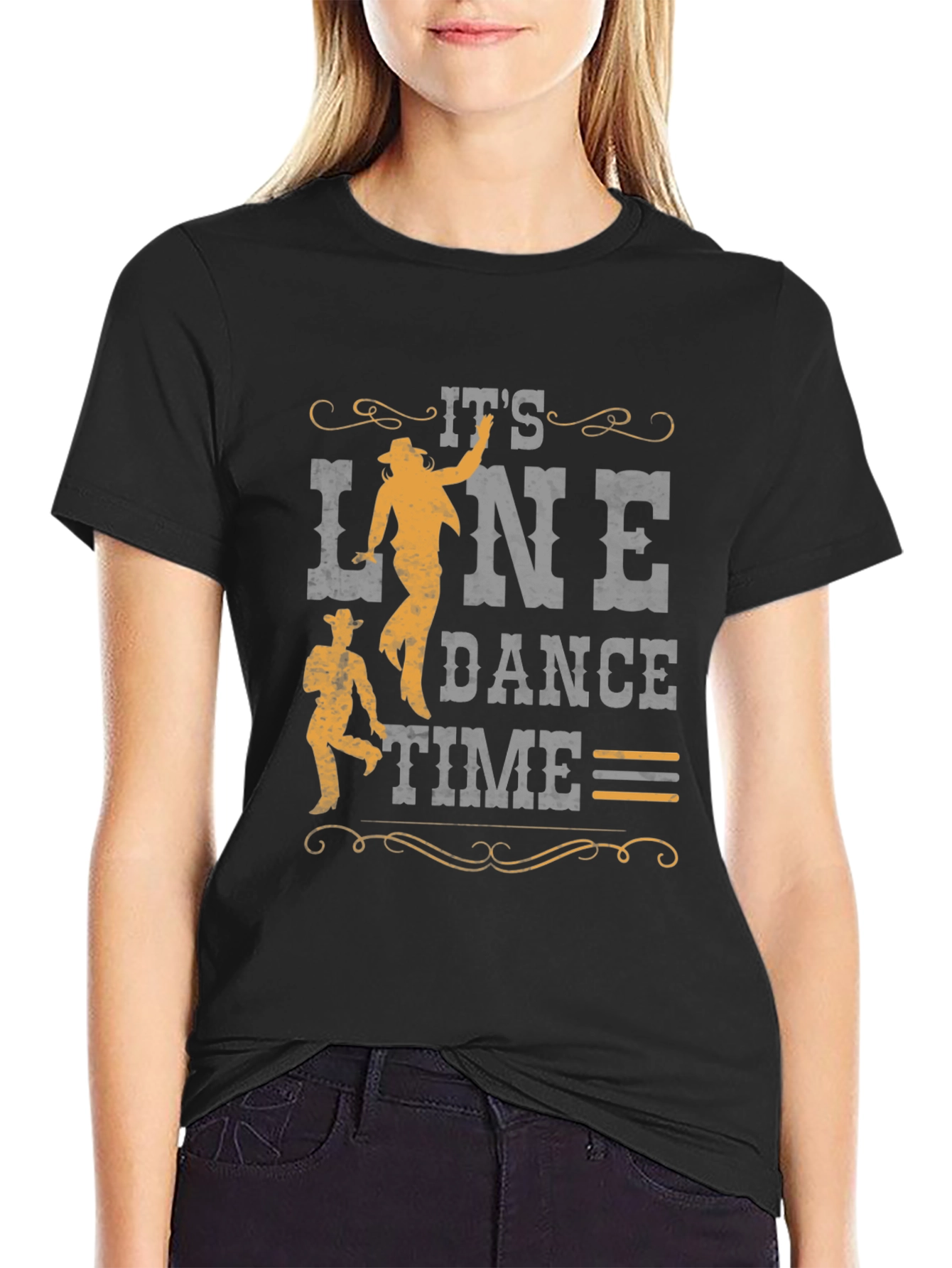 Its Line Dance Time Graphic T-Shirt