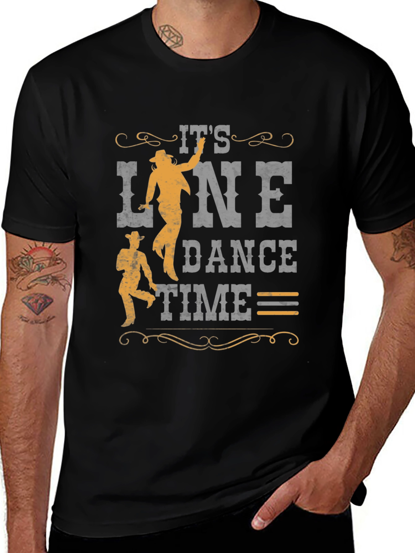 Its Line Dance Time Graphic T-Shirt