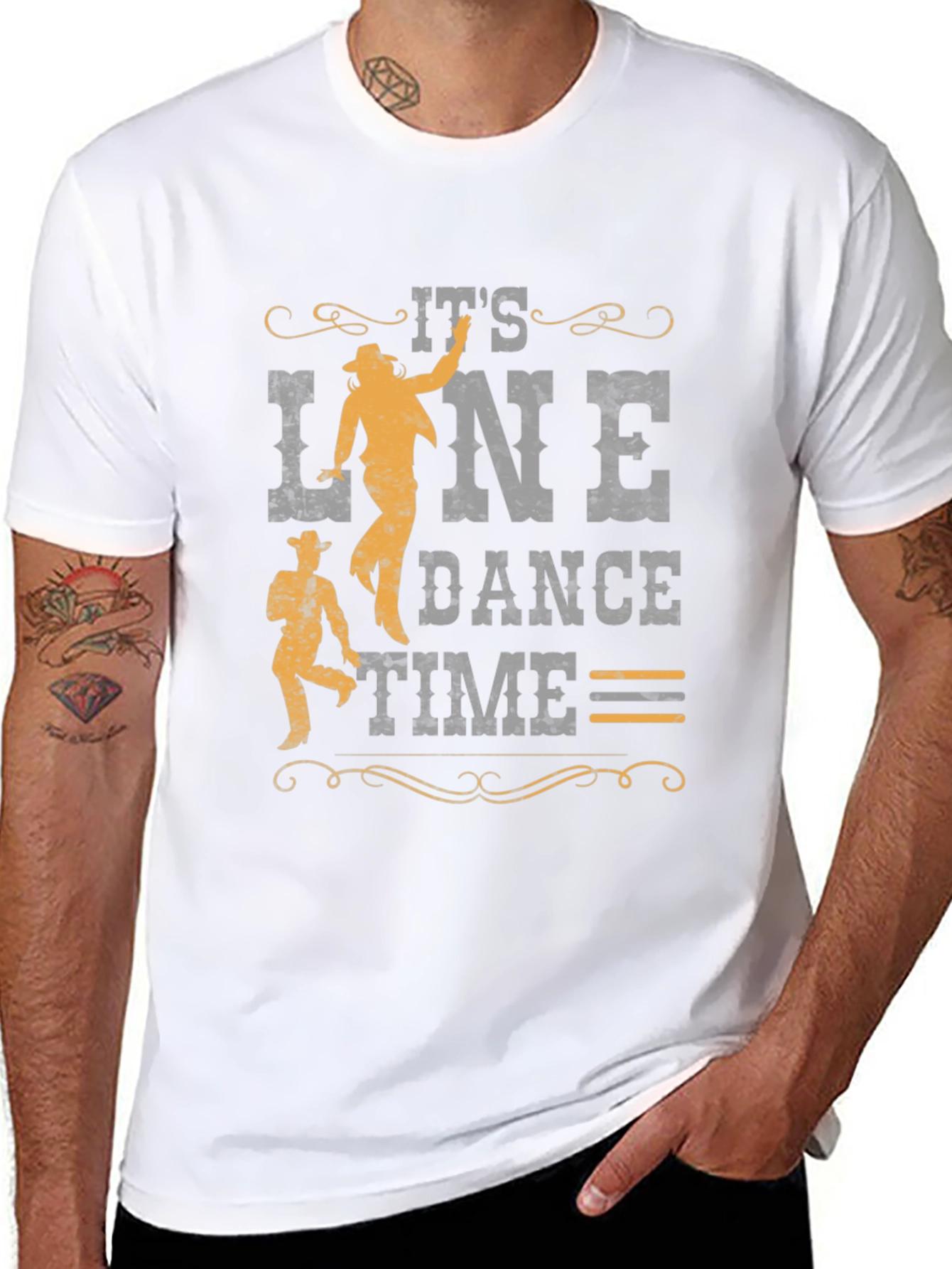 Its Line Dance Time Graphic T-Shirt