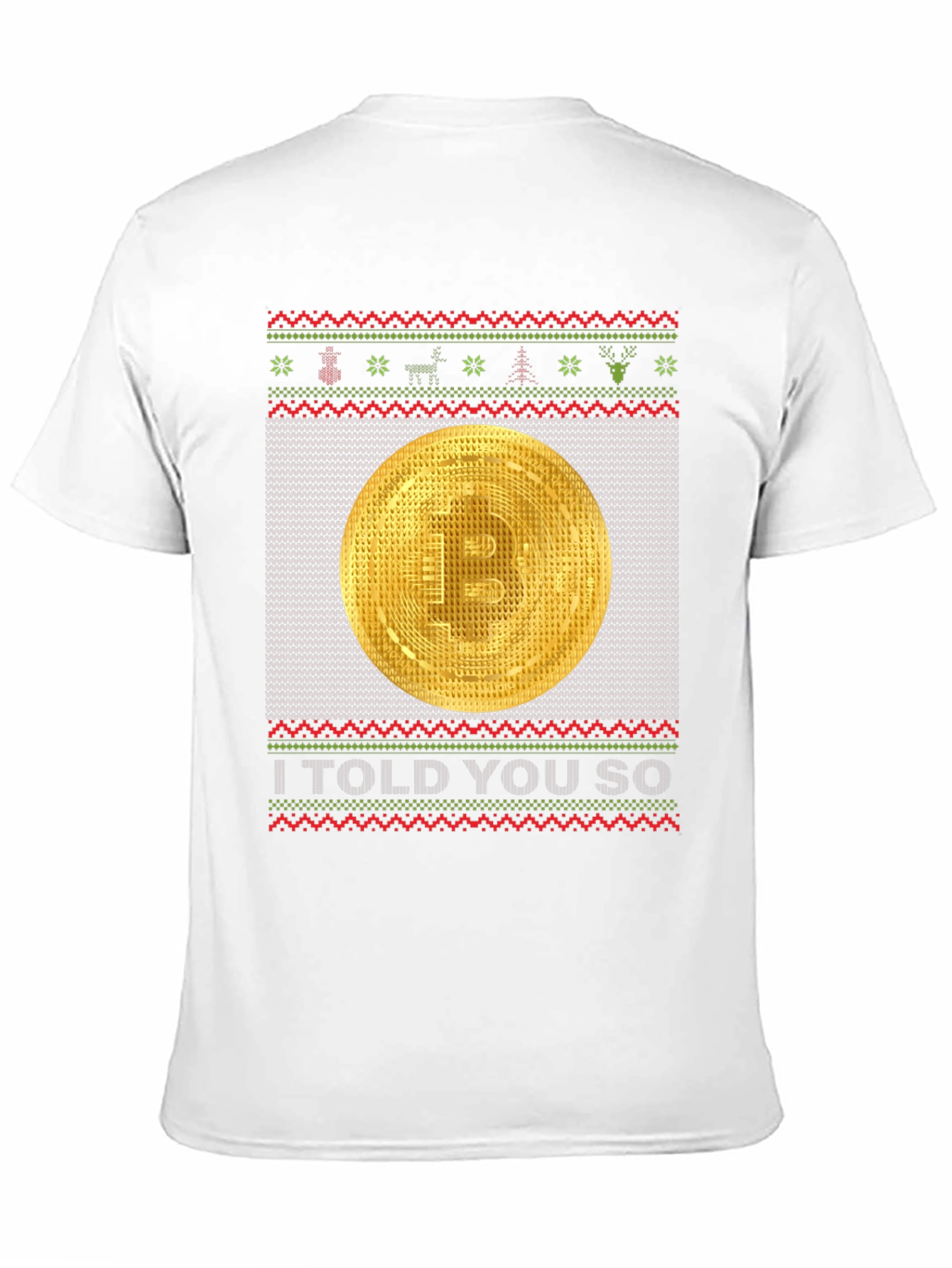 Bitcoin Ugly Christmas Sweater T-Shirt