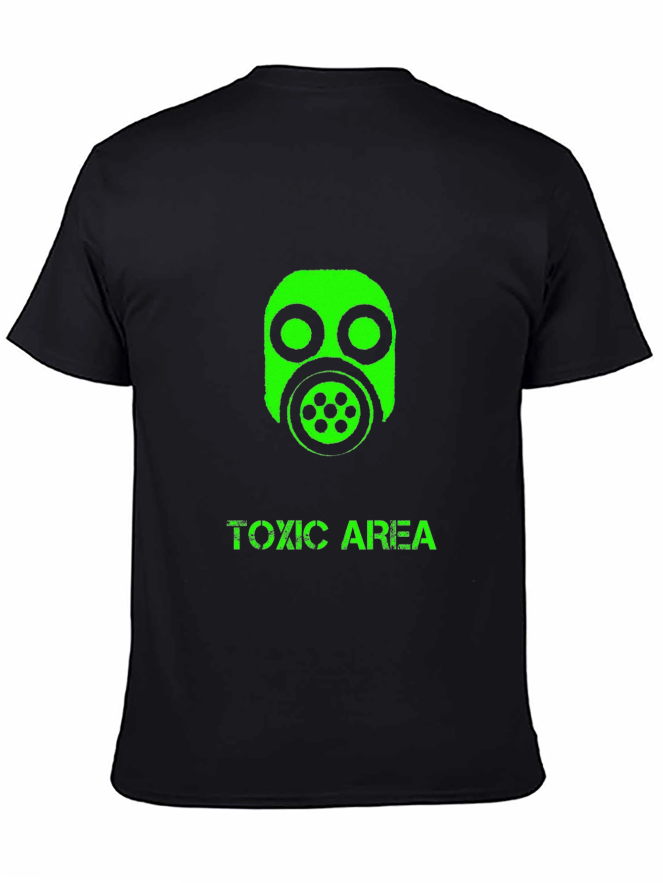 Toxic Area Graphic Tee - Black Cotton T-Shirt