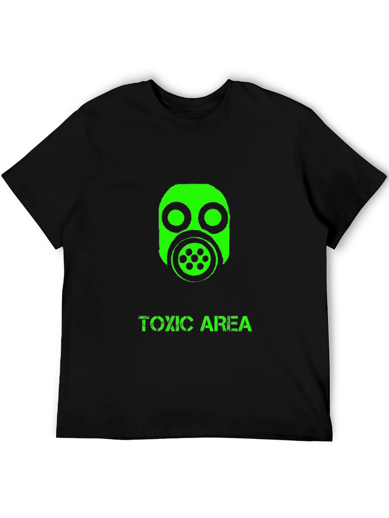 Toxic Area Graphic Tee - Black Cotton T-Shirt