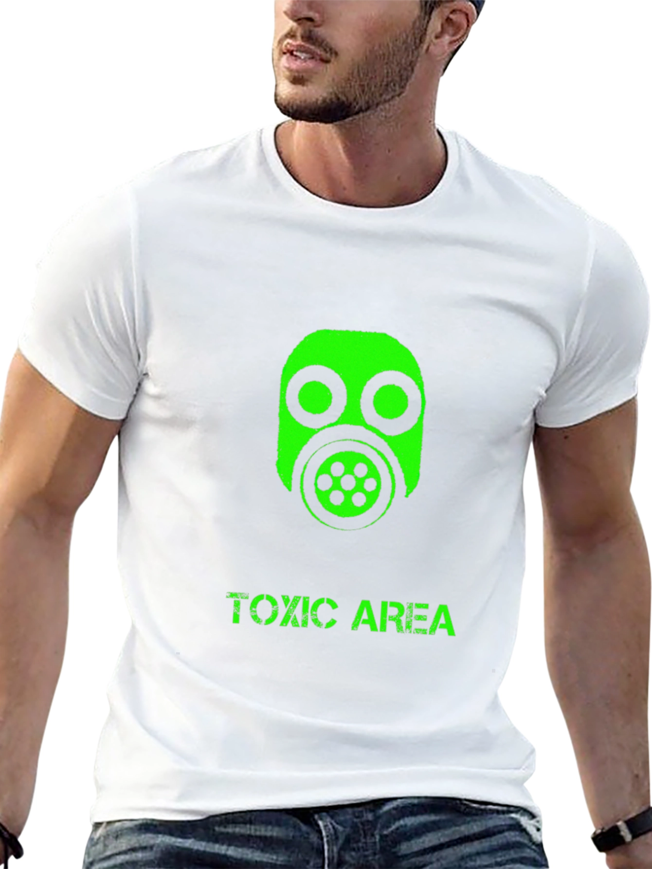 Toxic Area Graphic Tee - Black Cotton T-Shirt