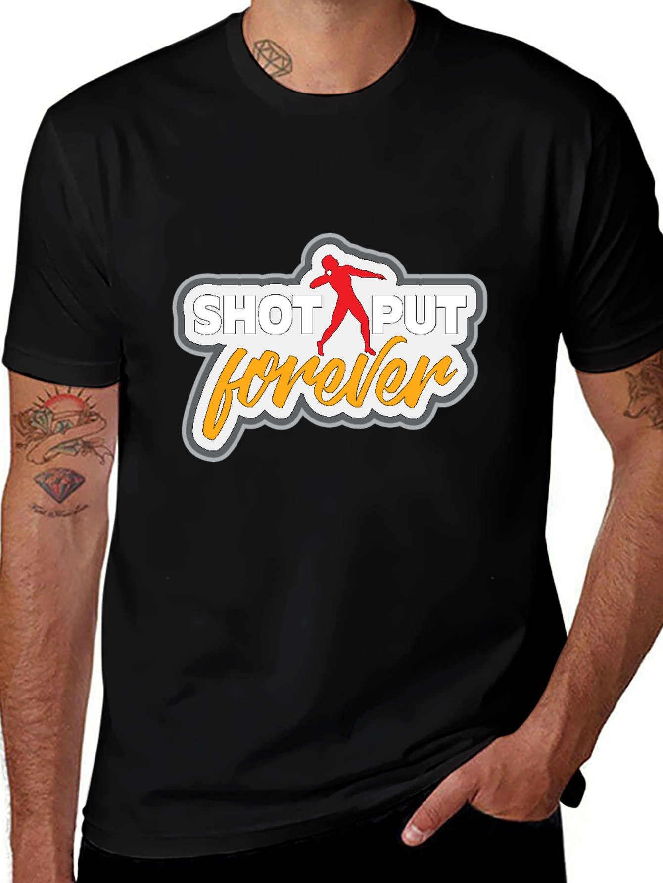 Shot Put Forever T-Shirt Black