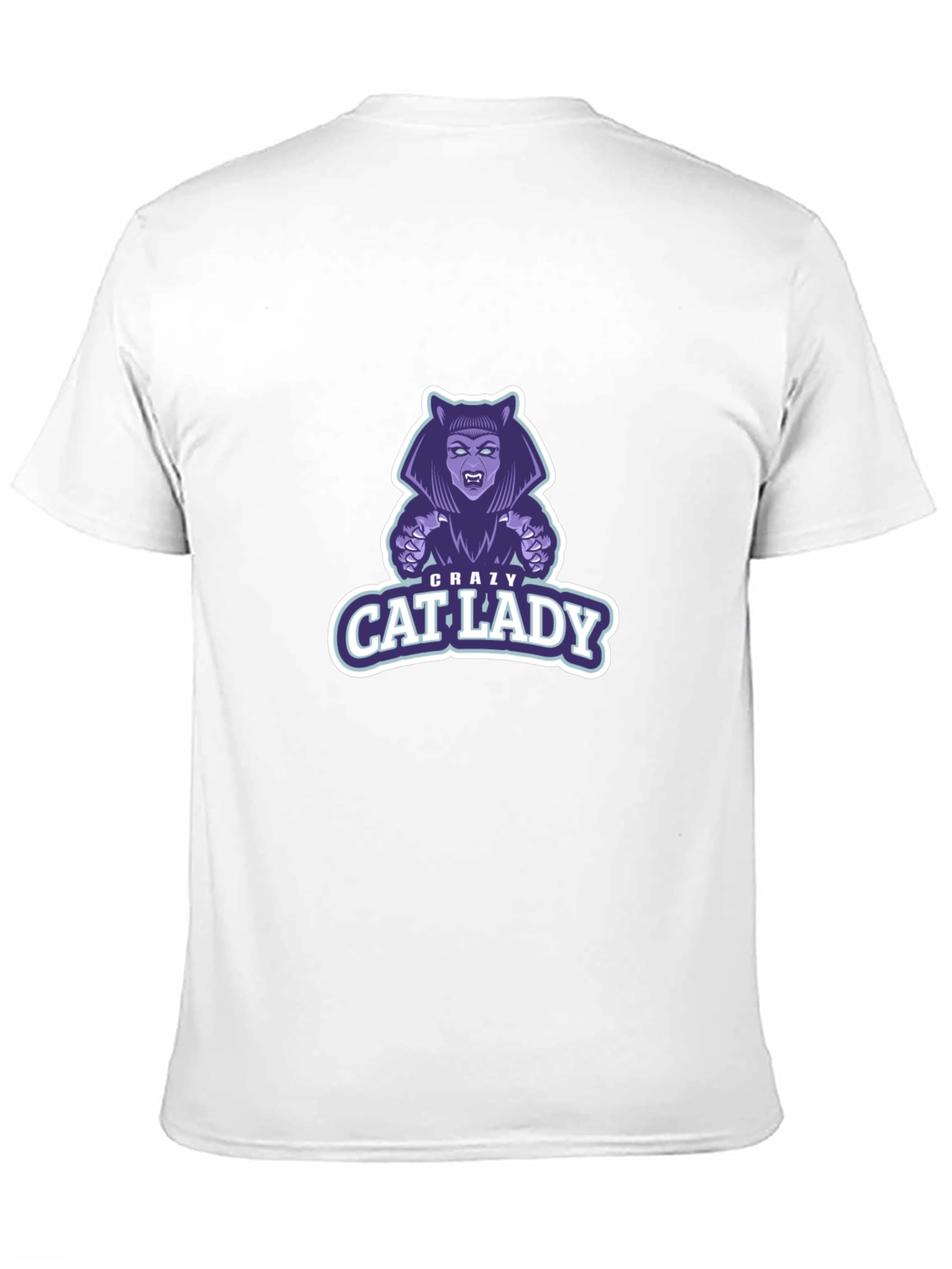 Crazy Cat Lady Graphic T-Shirt - Black