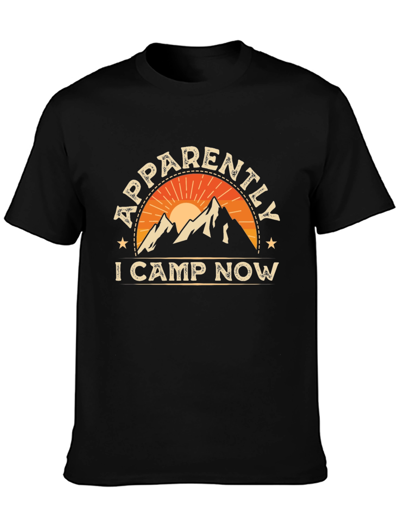 Apparently I Camp Now Graphic Tee