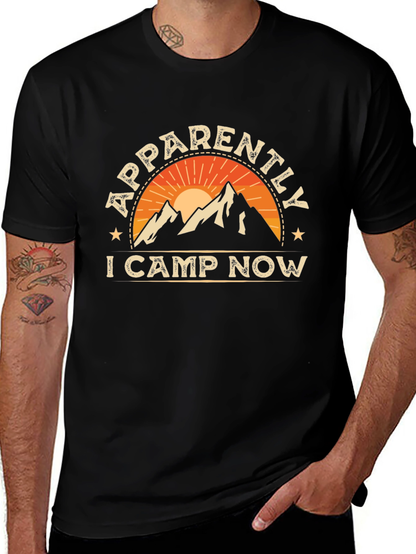 Apparently I Camp Now Graphic Tee
