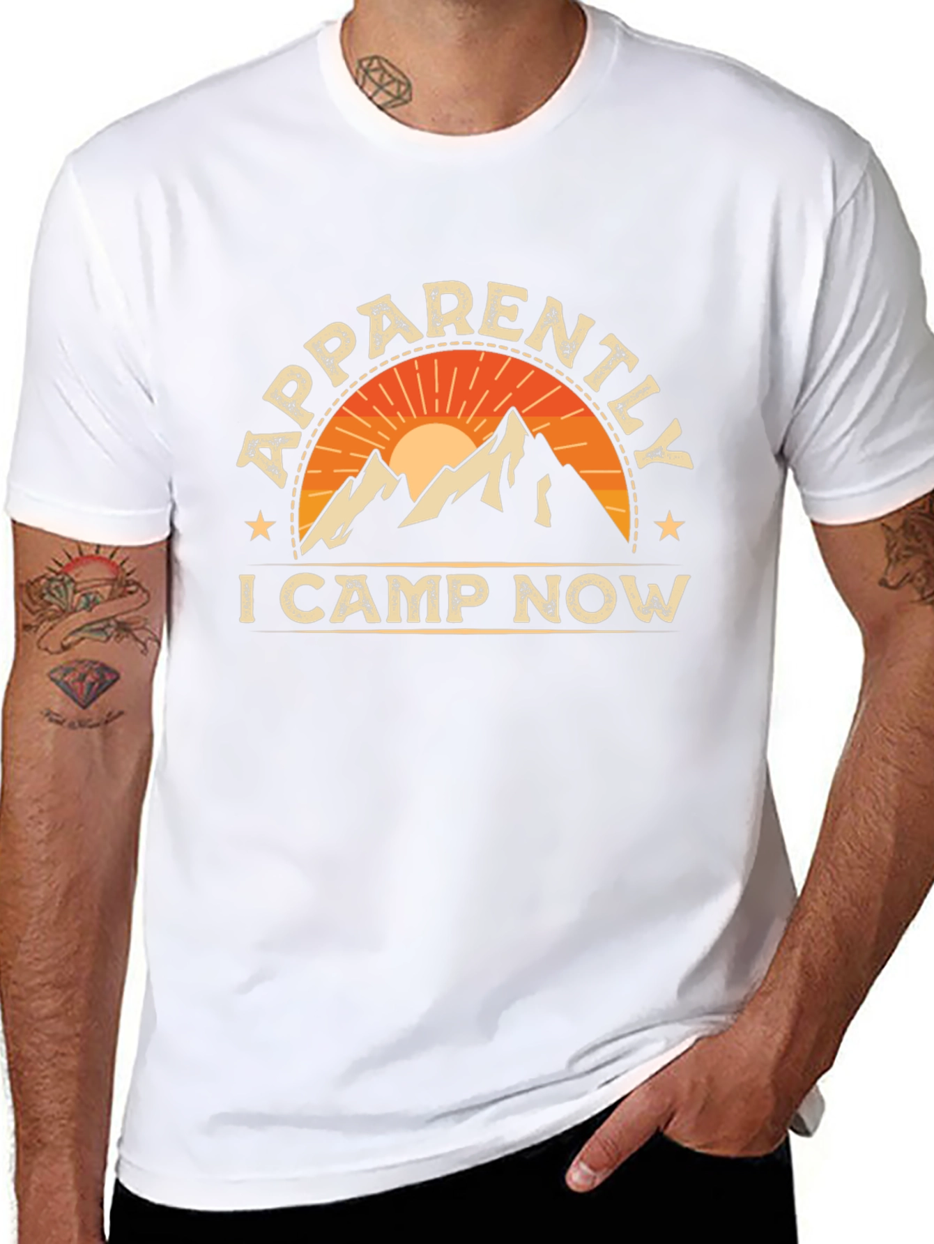 Apparently I Camp Now Graphic Tee