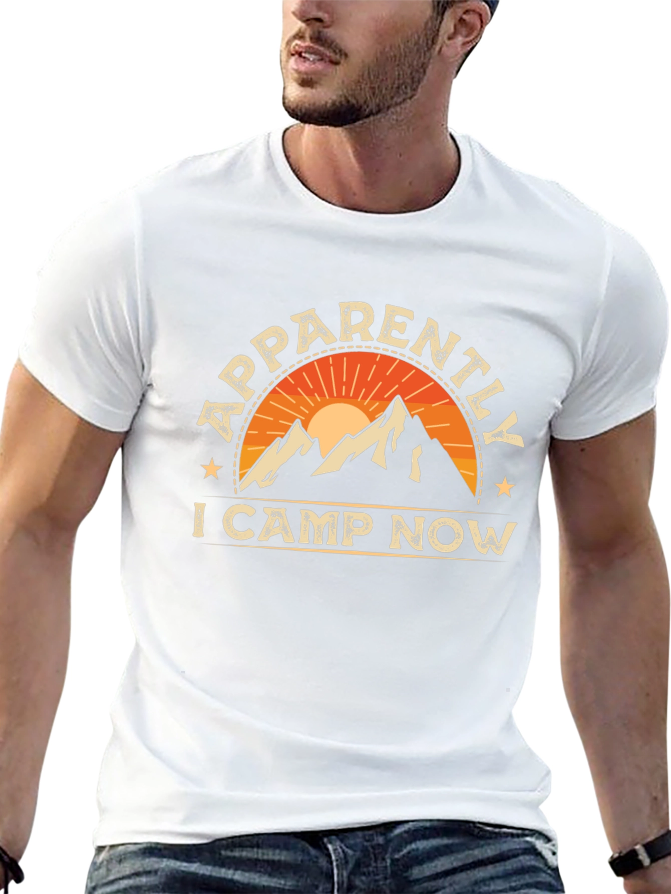 Apparently I Camp Now Graphic Tee