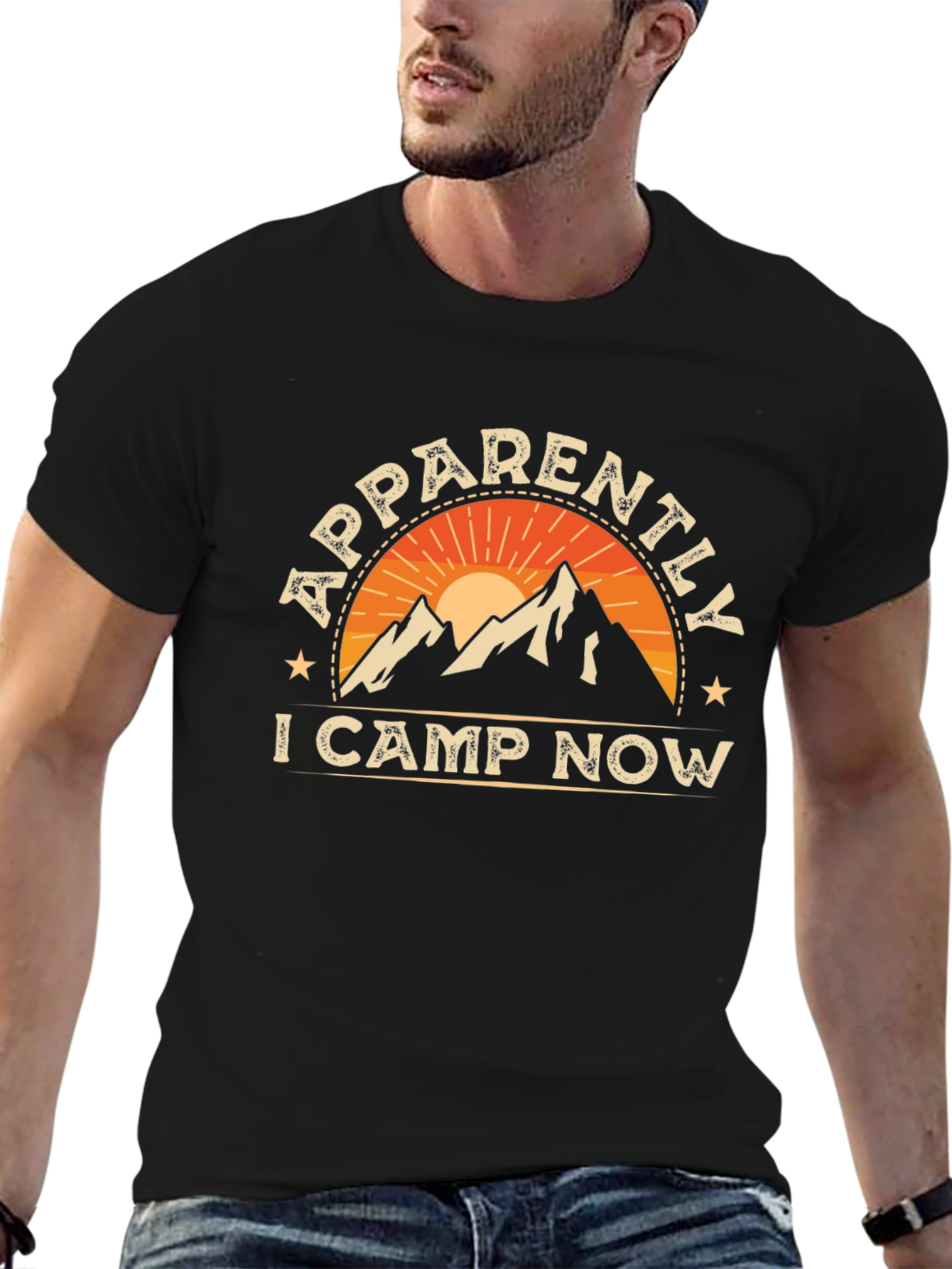 Apparently I Camp Now Graphic Tee