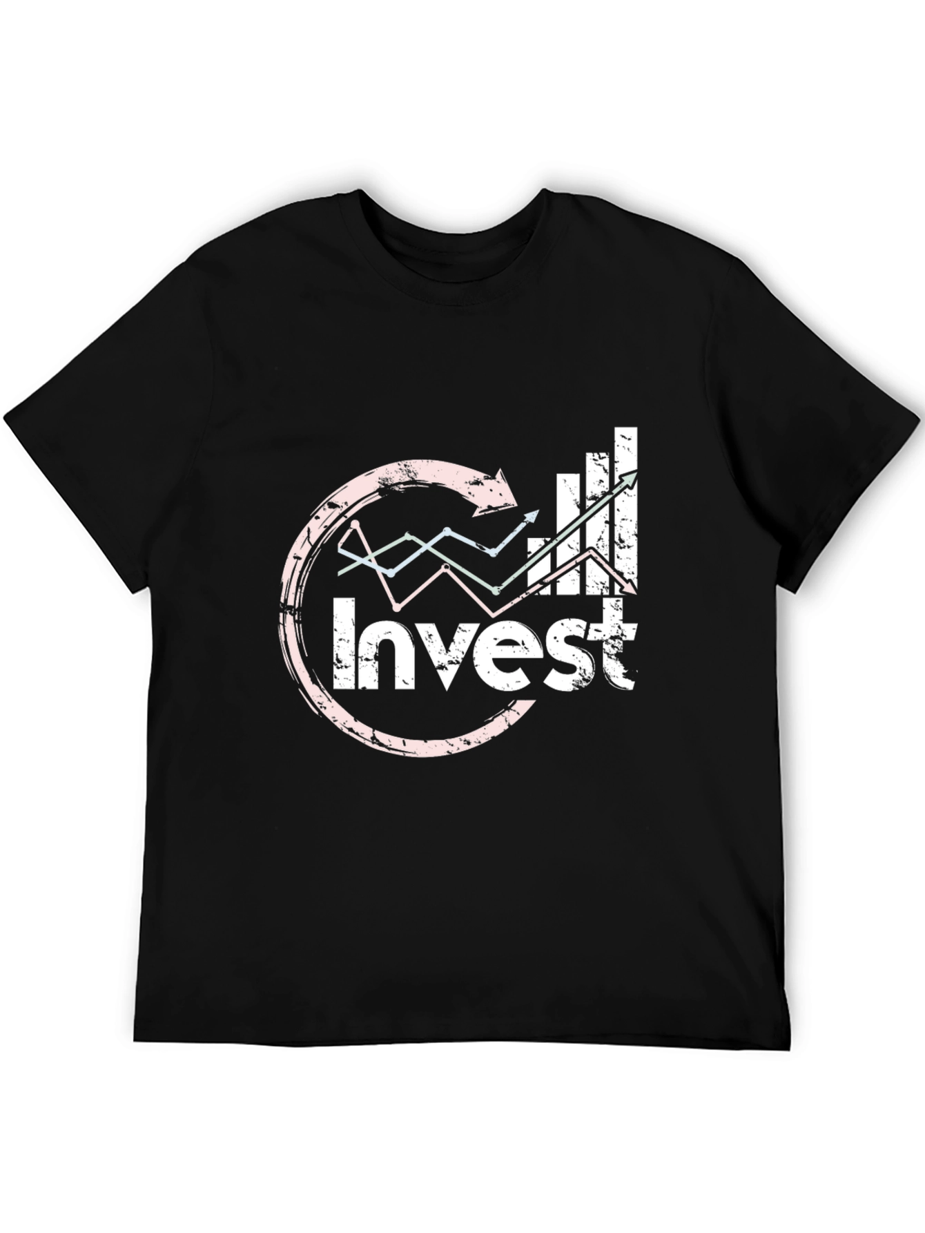 Invest Black Graphic Tee