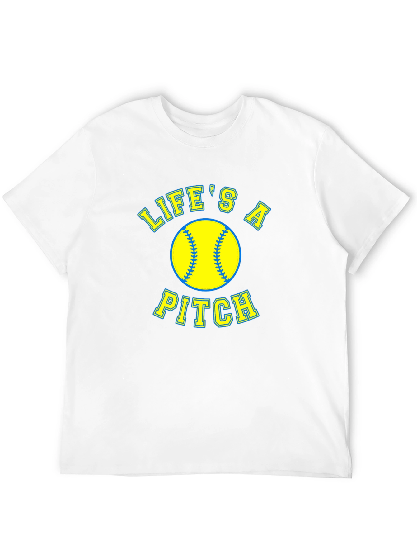 Lifes a Pitch Softball Graphic T-Shirt