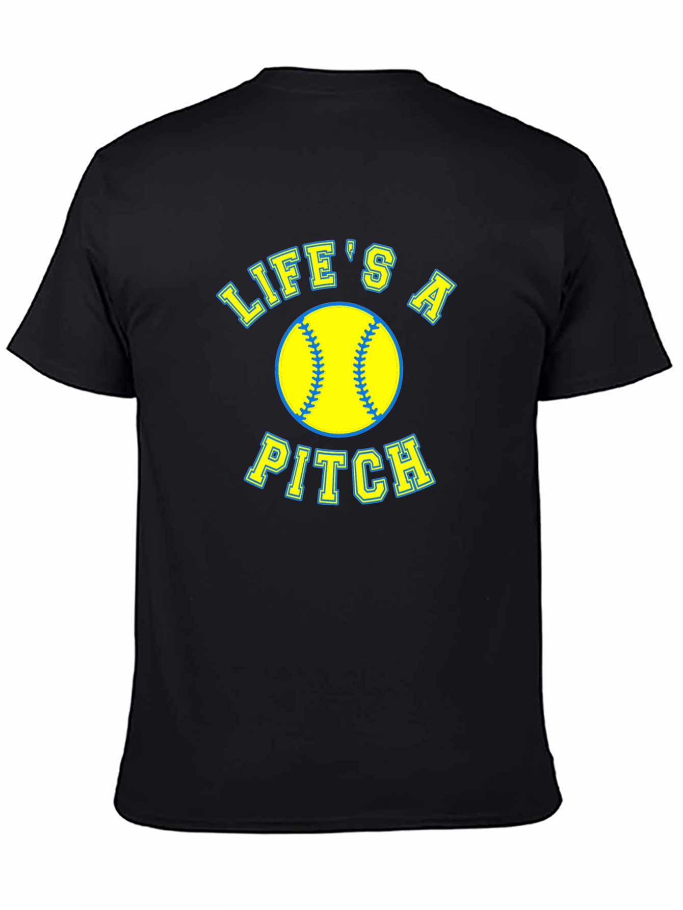 Lifes a Pitch Softball Graphic T-Shirt